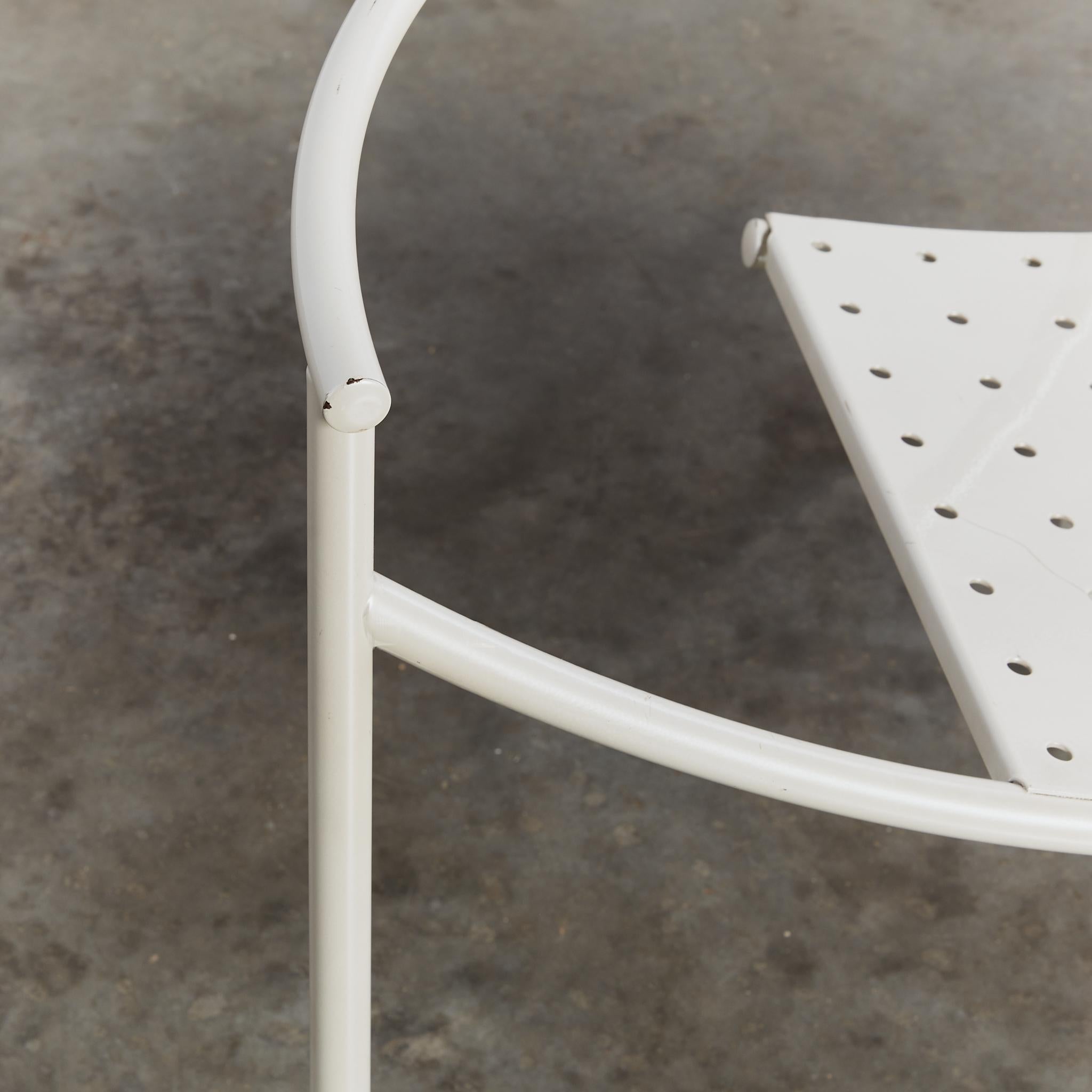 Rare first edition post-modern Dr Sonderbar chair in white by Philippe Starck  3