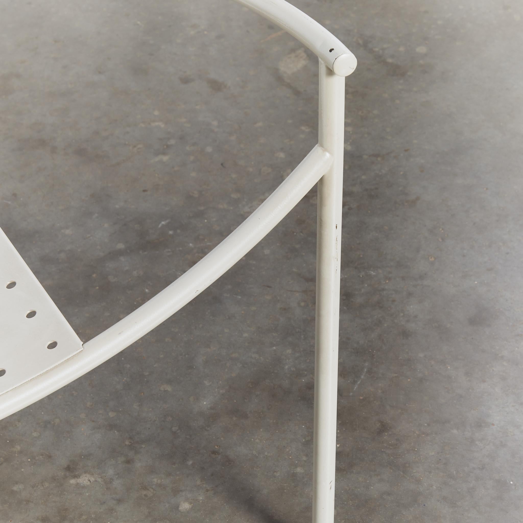 Rare first edition post-modern Dr Sonderbar chair in white by Philippe Starck  4