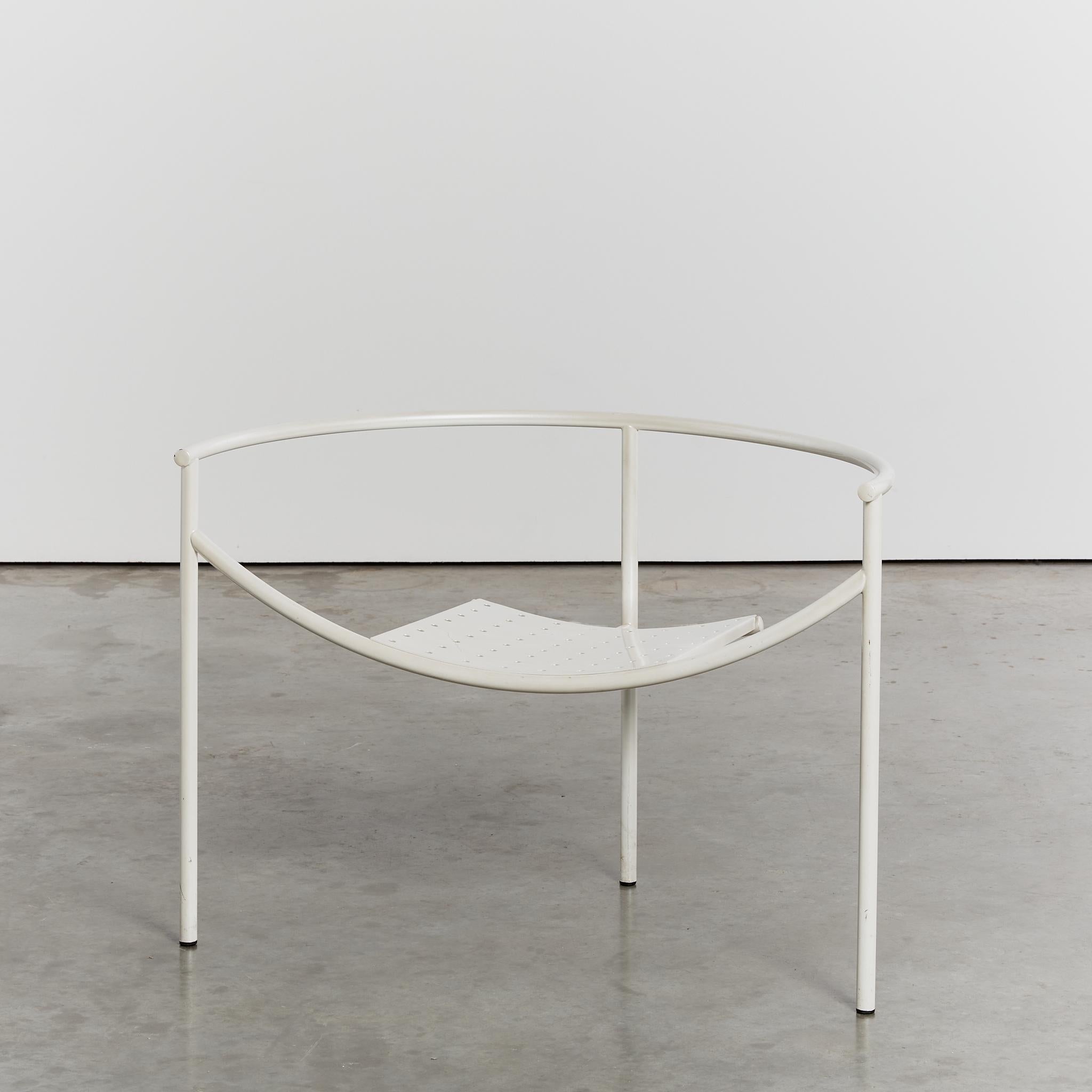 Seltener postmoderner Dr Sonderbar-Stuhl in weißer Erstausgabe von Philippe Starck  (Postmoderne)