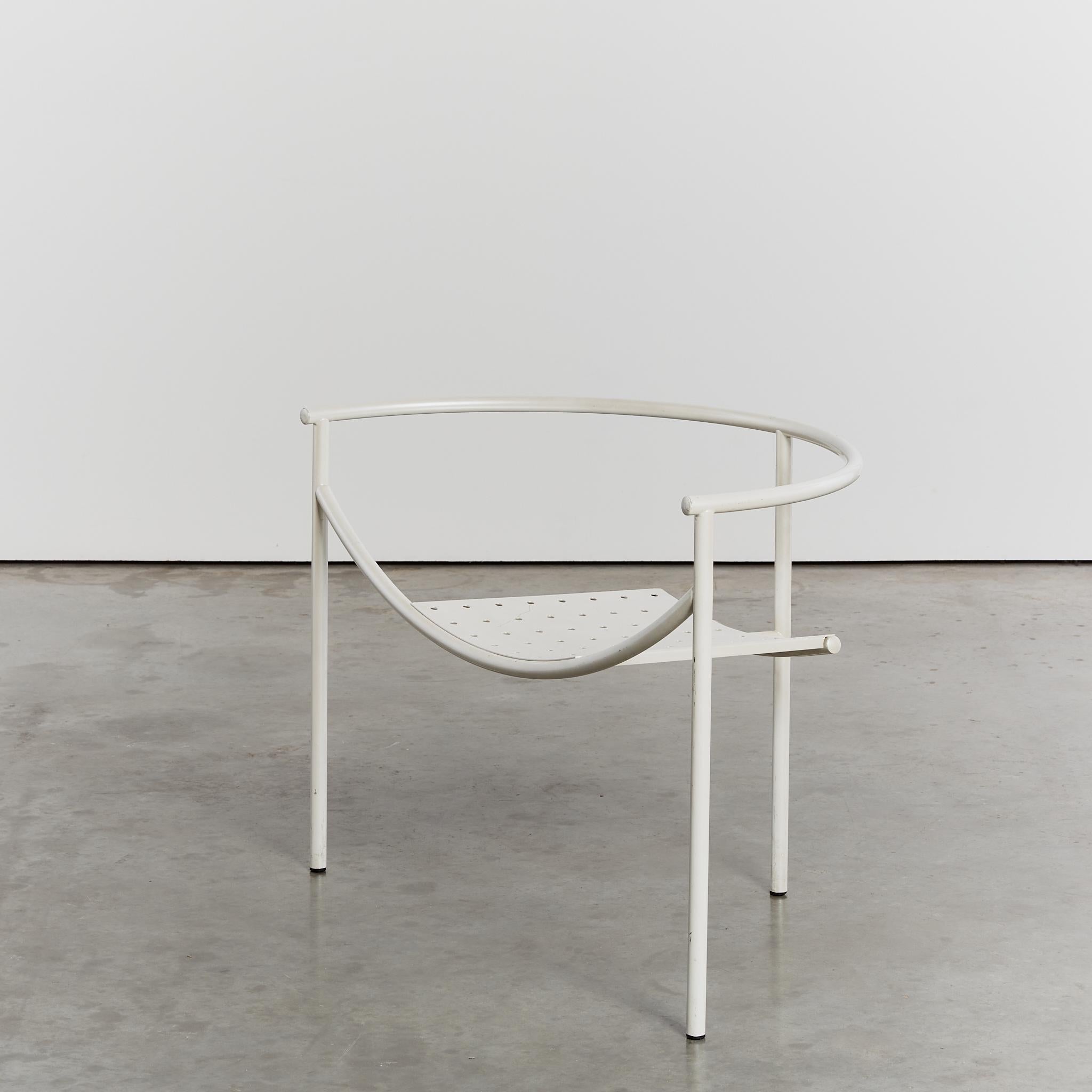 French Rare first edition post-modern Dr Sonderbar chair in white by Philippe Starck 