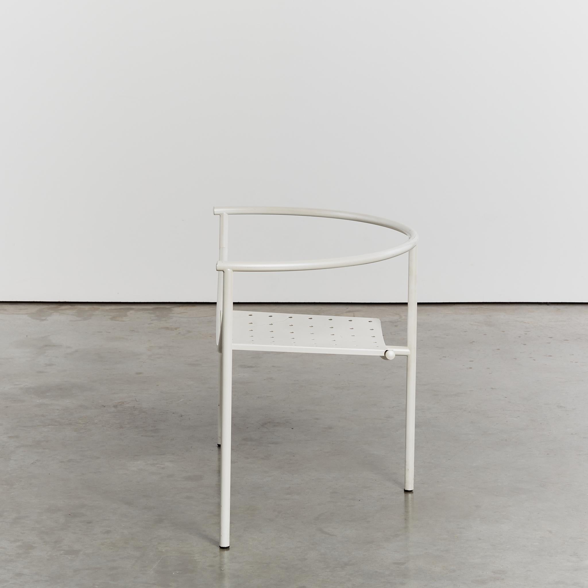 Rare first edition post-modern Dr Sonderbar chair in white by Philippe Starck  In Fair Condition In London, GB