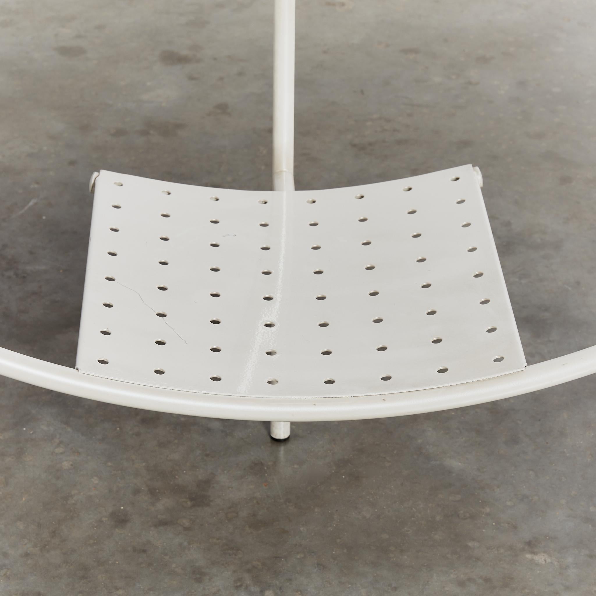 Rare first edition post-modern Dr Sonderbar chair in white by Philippe Starck  2