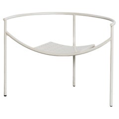 Rare first edition post-modern Dr Sonderbar chair in white by Philippe Starck 