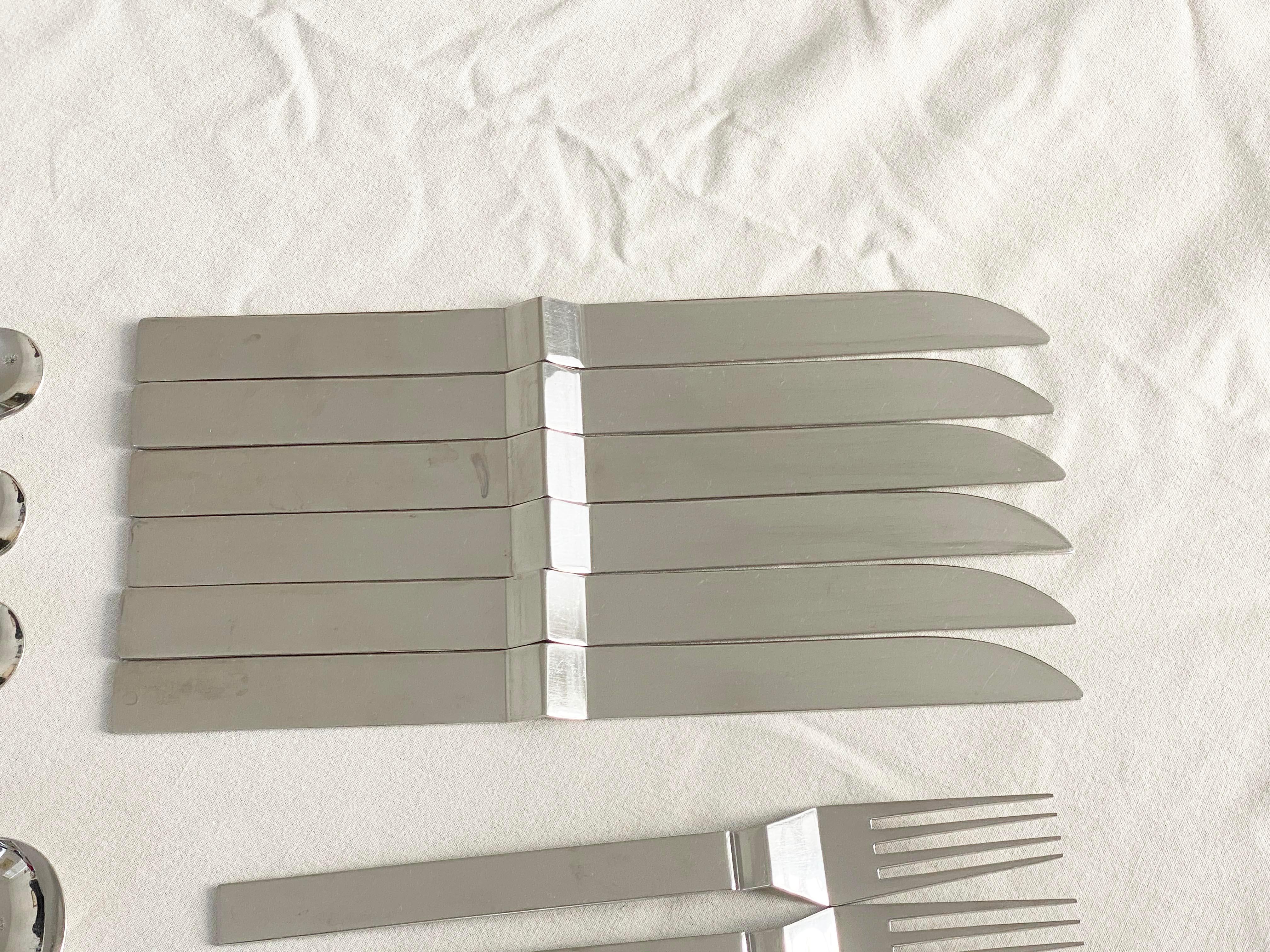 Late 20th Century Rare Flatware Cutlery by Bob Patino for Berndorf For Sale