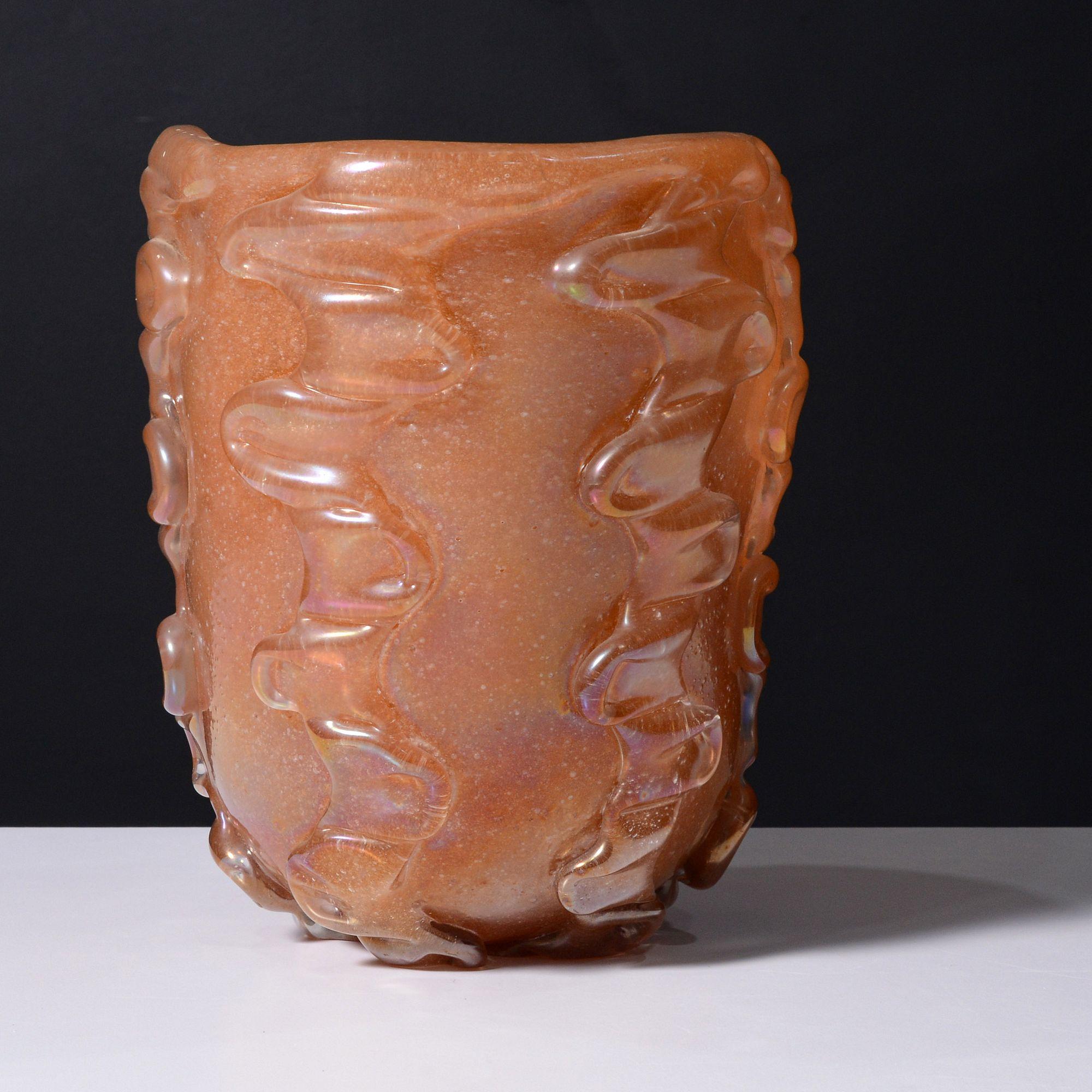 Raro vaso BOLLICINO di Flavio Poli, Murano In condizioni buone in vendita a Lake Worth Beach, FL