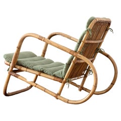 Fauteuil rare en rotin Flemming Lassen, 1940