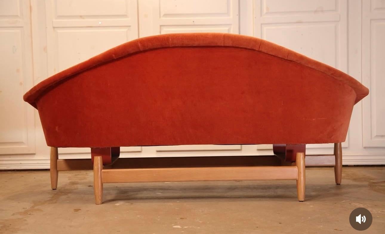 Seltene schwimmende Gondel Sofa /Sofa von Jan Kuypers (Skandinavische Moderne) im Angebot