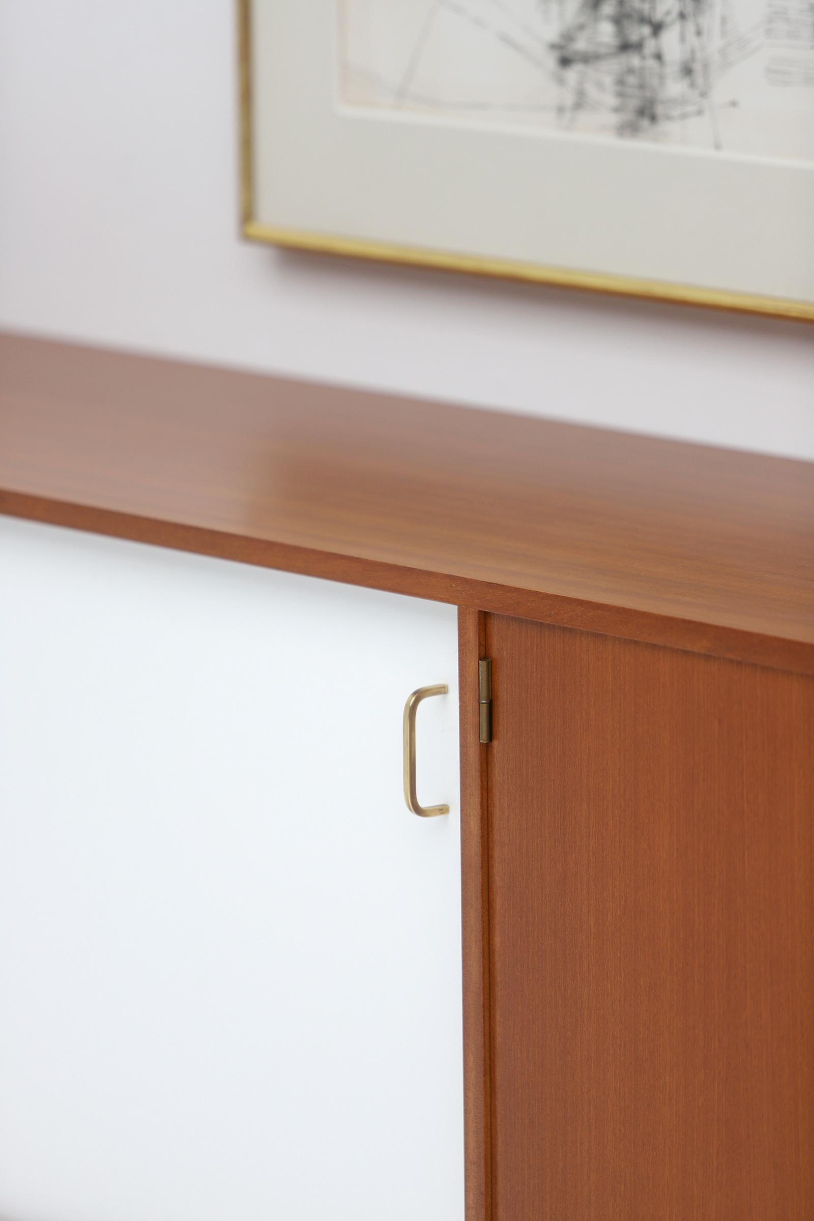 Rare modernist mid-century floating Sideboard by Jos De Mey , Belgium 1961 In Fair Condition In Antwerpen, Antwerp