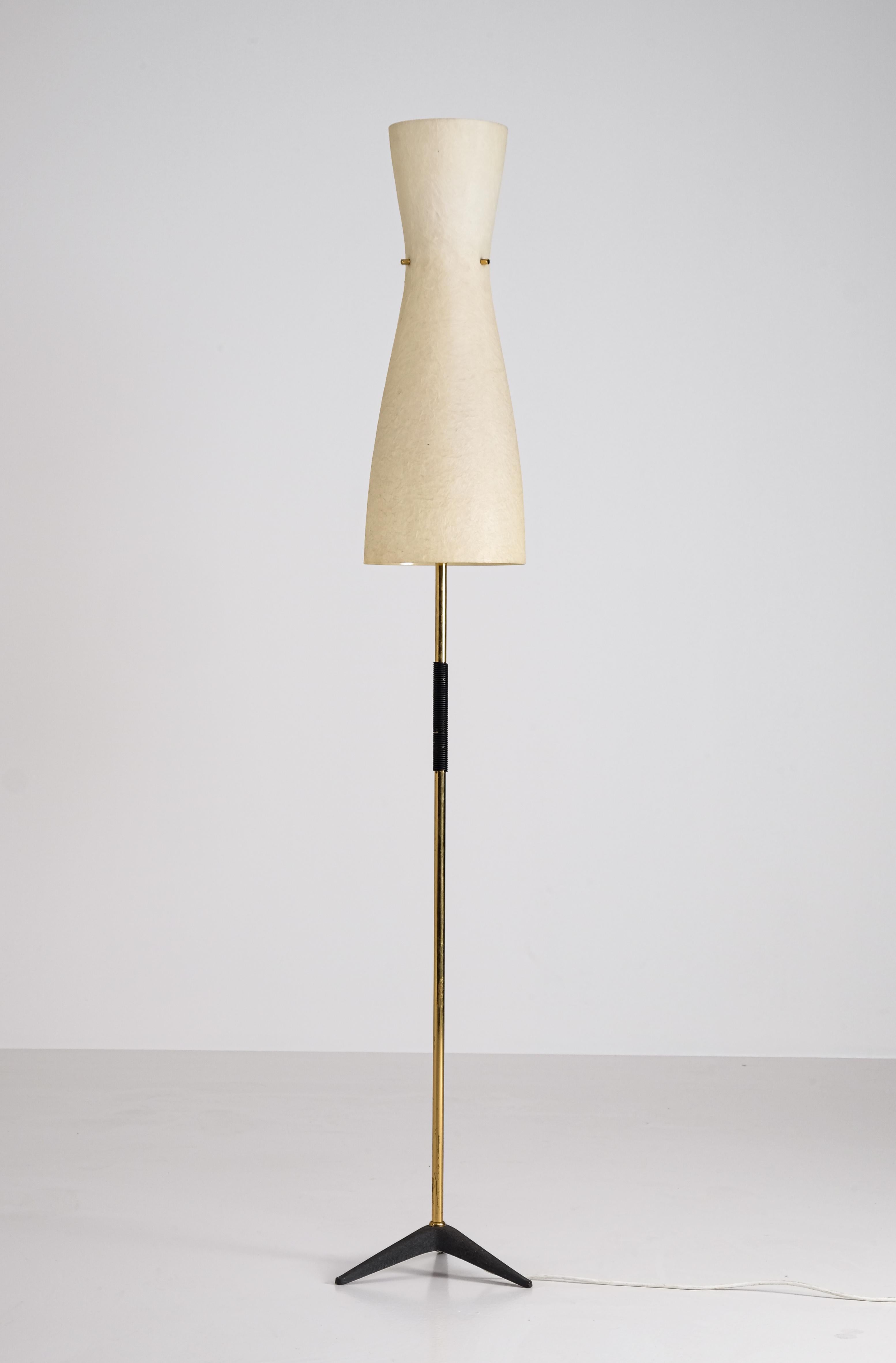 Mid-Century Modern Rare Floor Lamp, 1950s For Sale