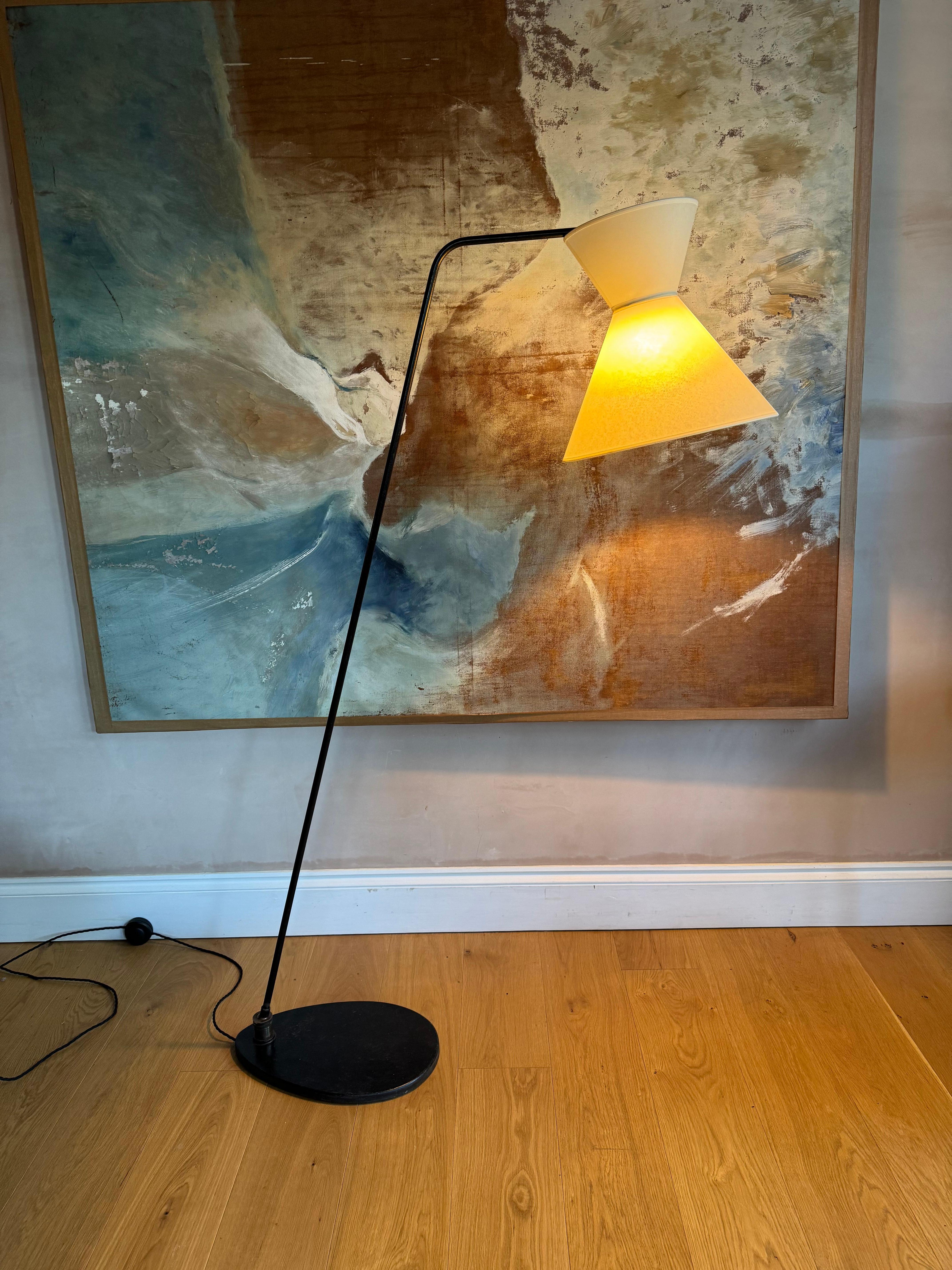 Mid-Century Modern Rare floor lamp attributed to Gerard Guermonprez For Sale