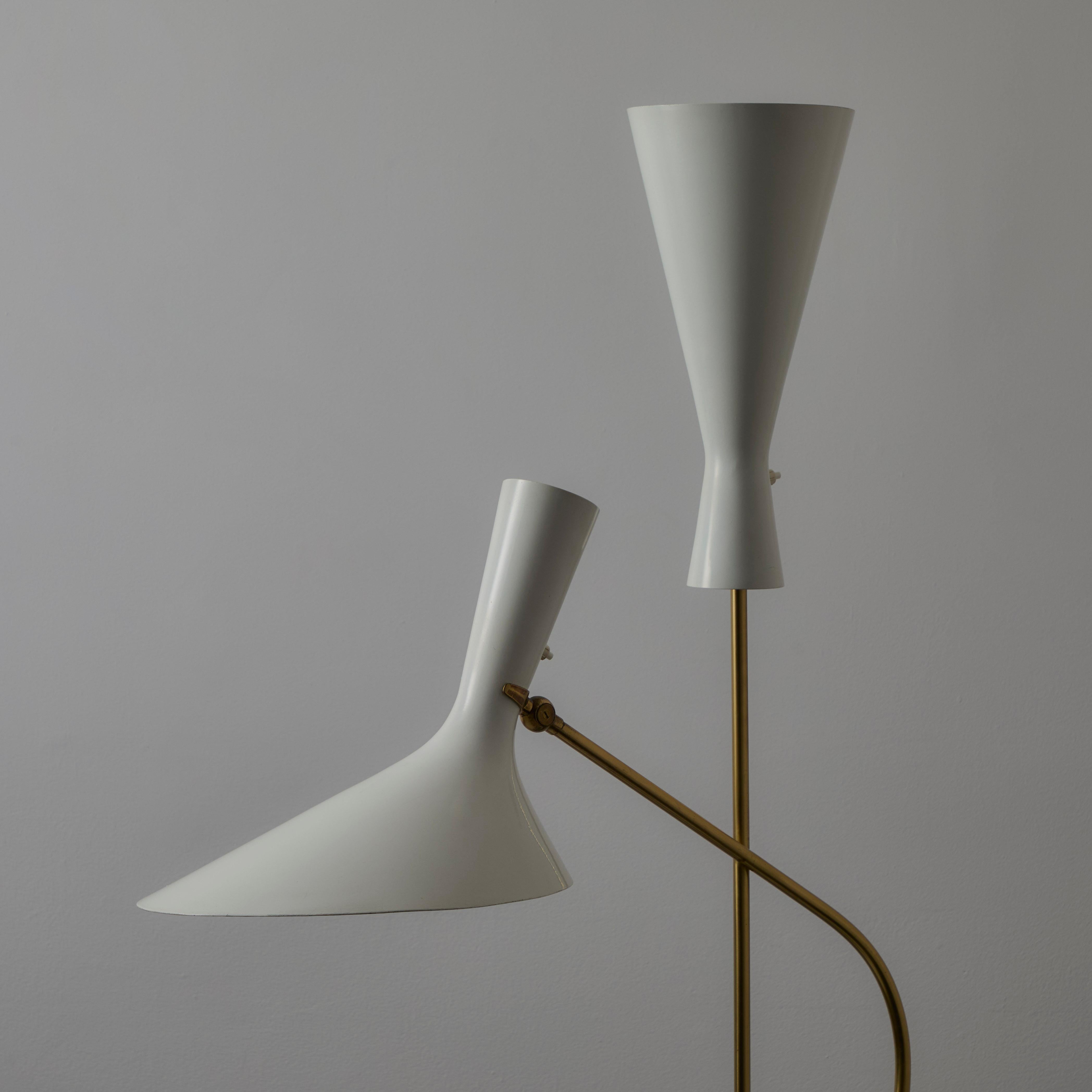 Enameled Rare Floor Lamp by Carl Moor for BAG Turgi