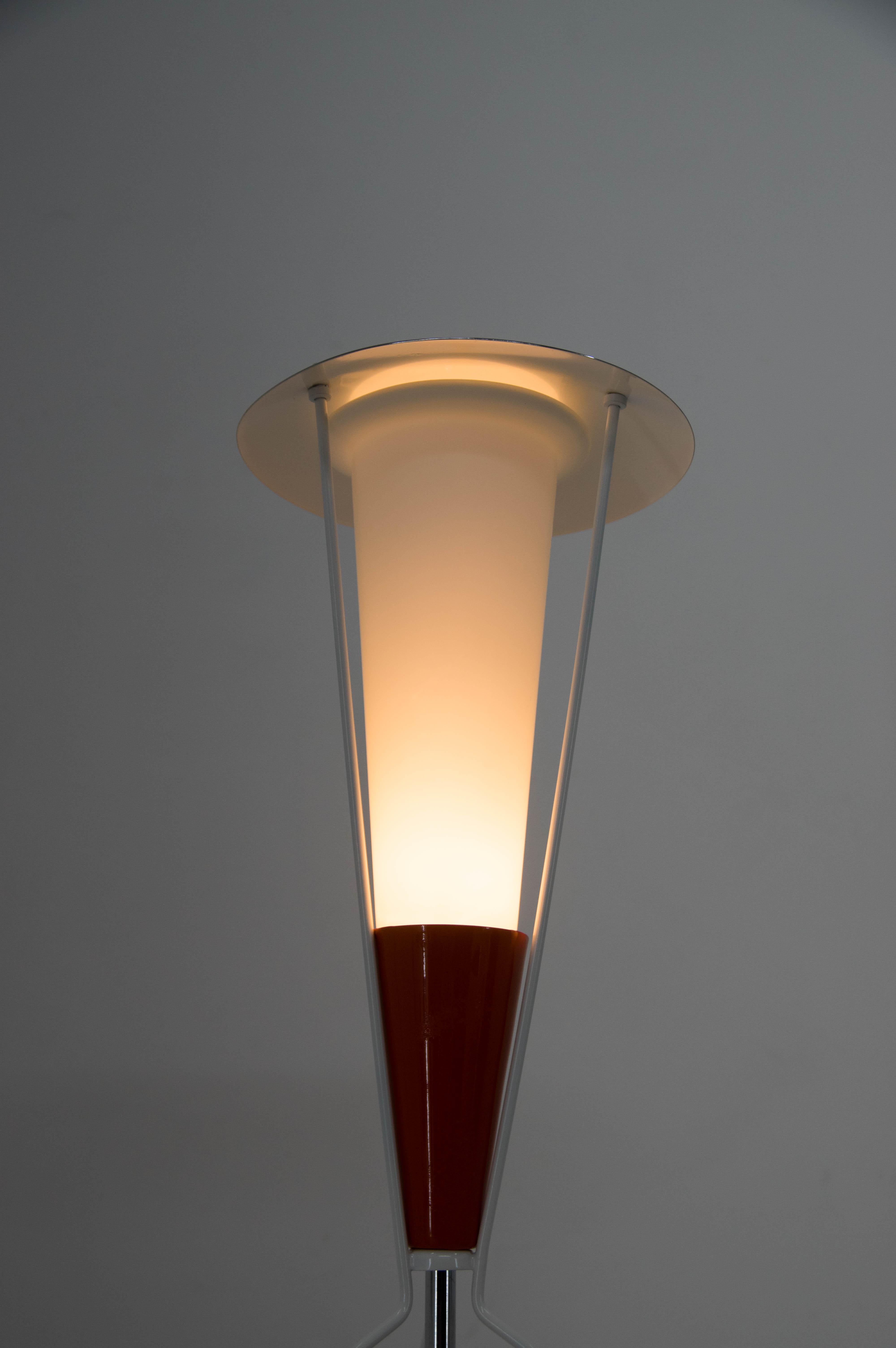 Rare lampadaire de Drukov, Tchécoslovaquie, années 1960 en vente 1