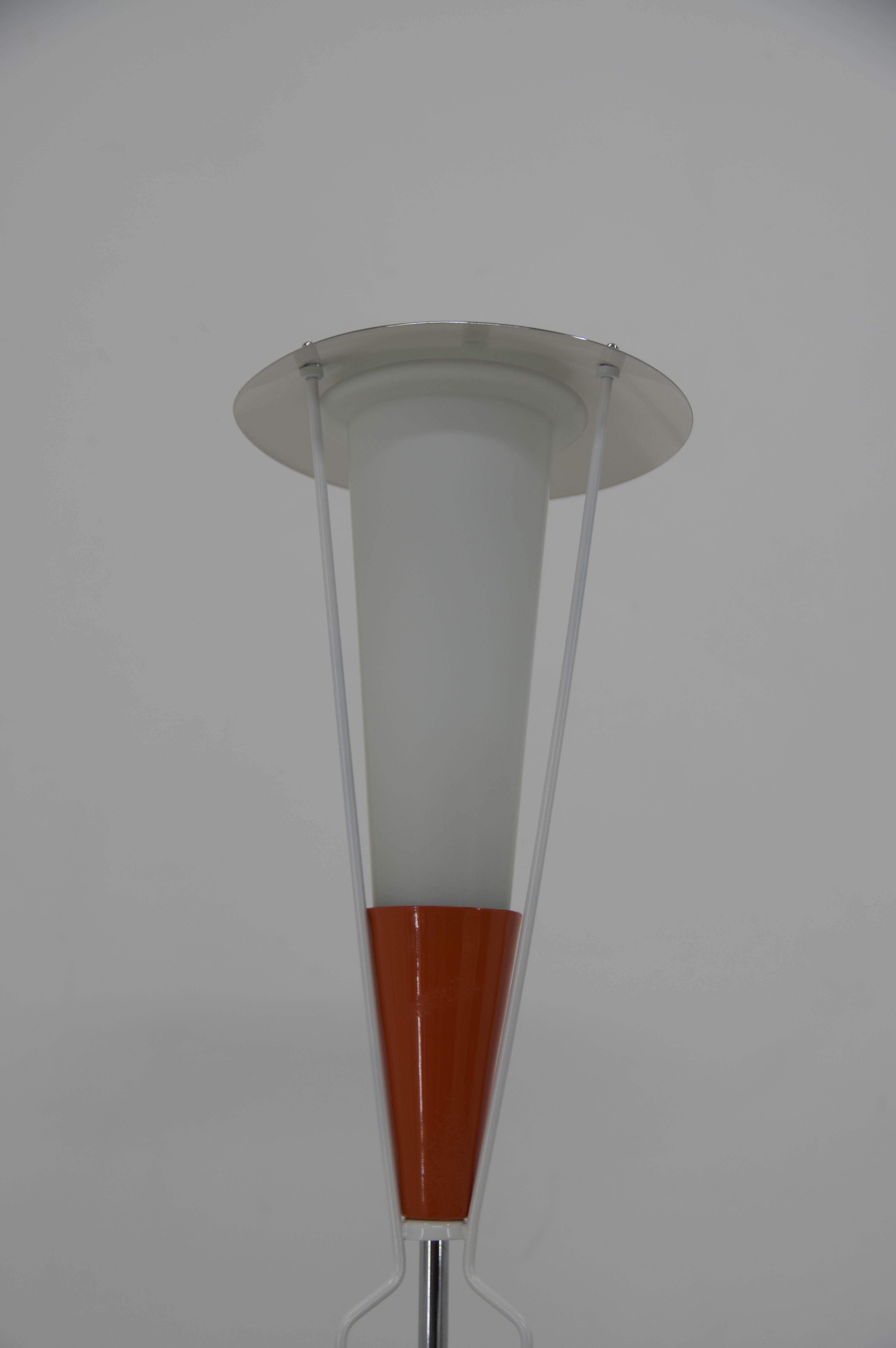 Rare lampadaire de Drukov, Tchécoslovaquie, années 1960 en vente 2