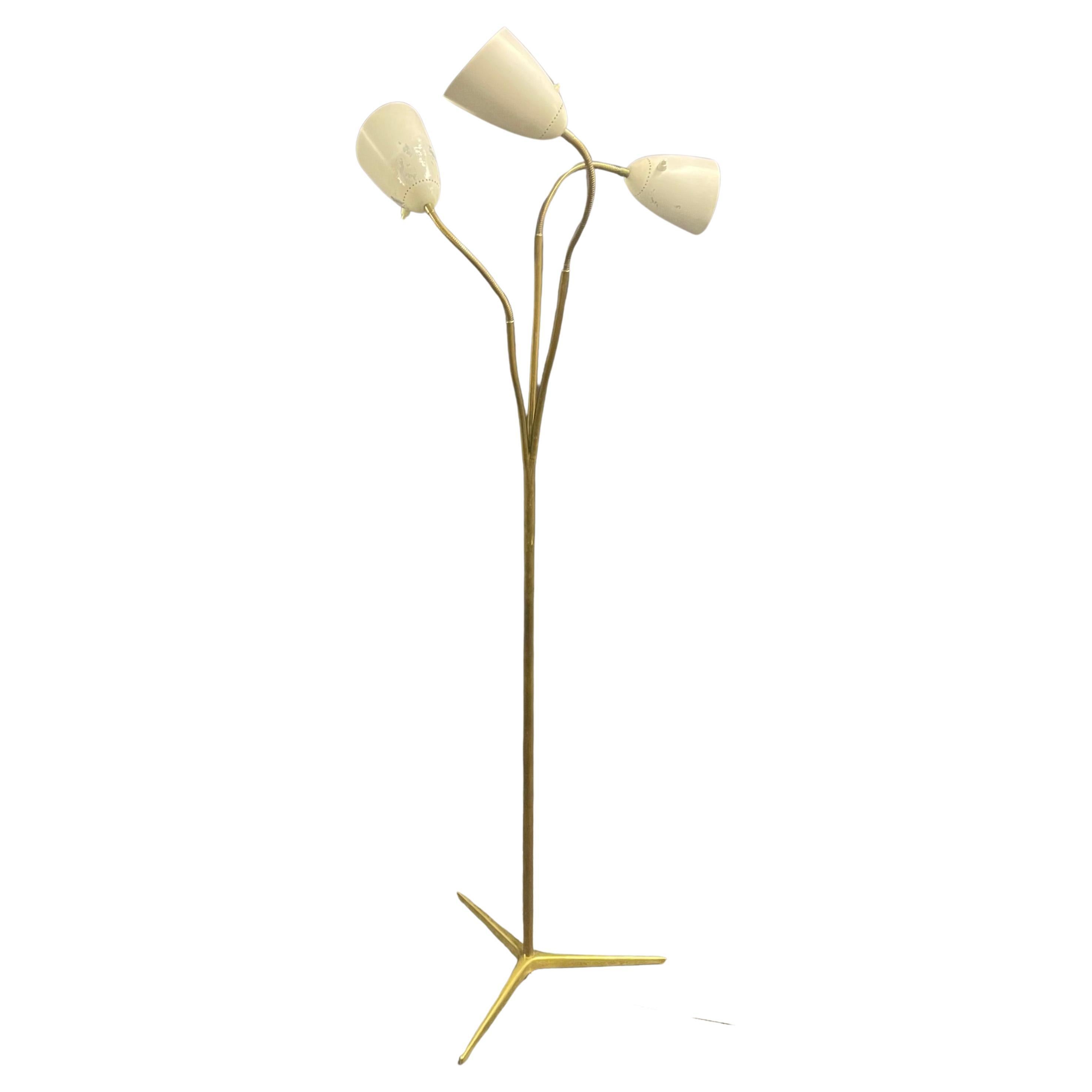 rare floor lamp by giuseppe ostuni for o-luce For Sale