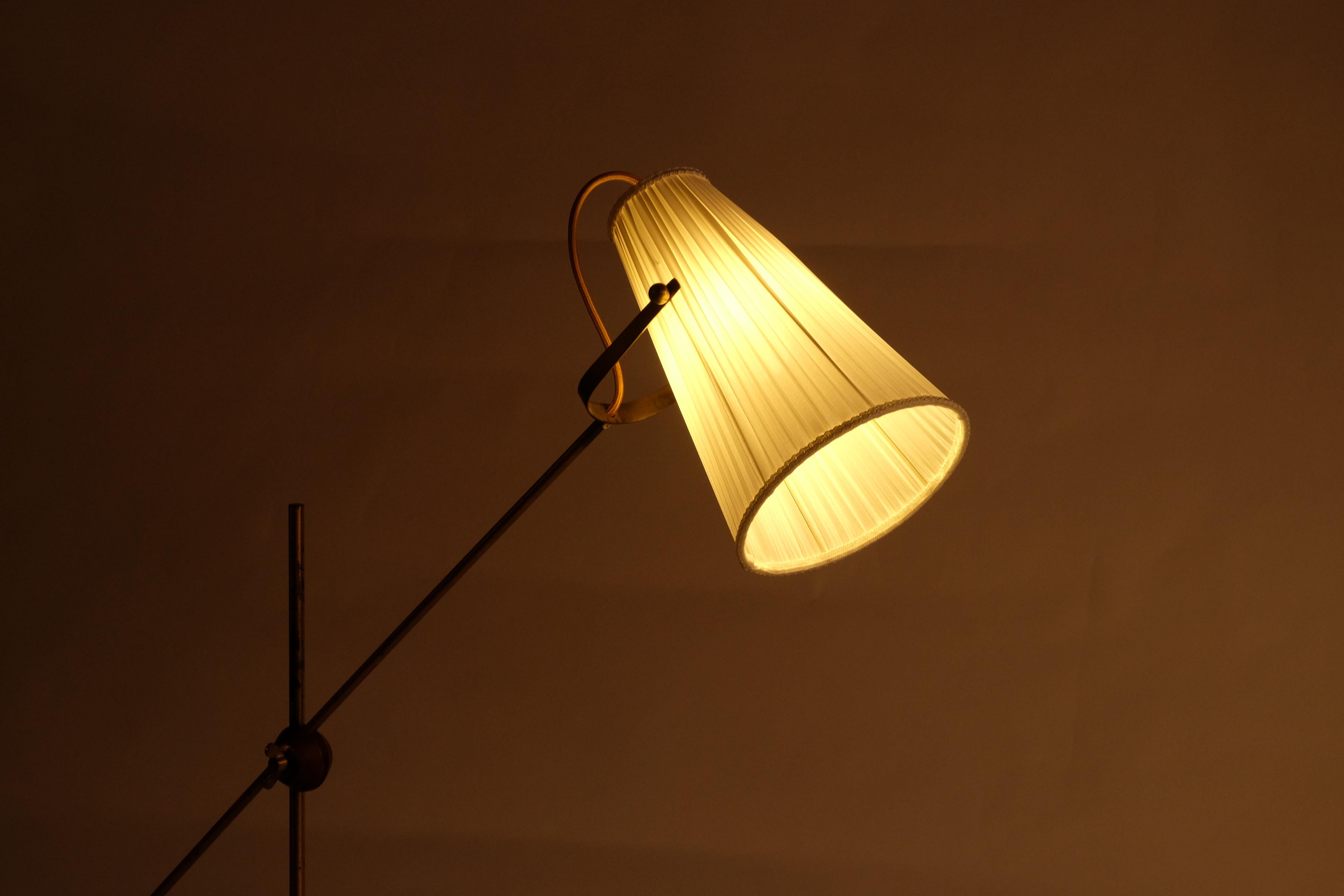 Rare Floor Lamp by Hans Bergström, Ateljé Lyktan, 1950s For Sale 4