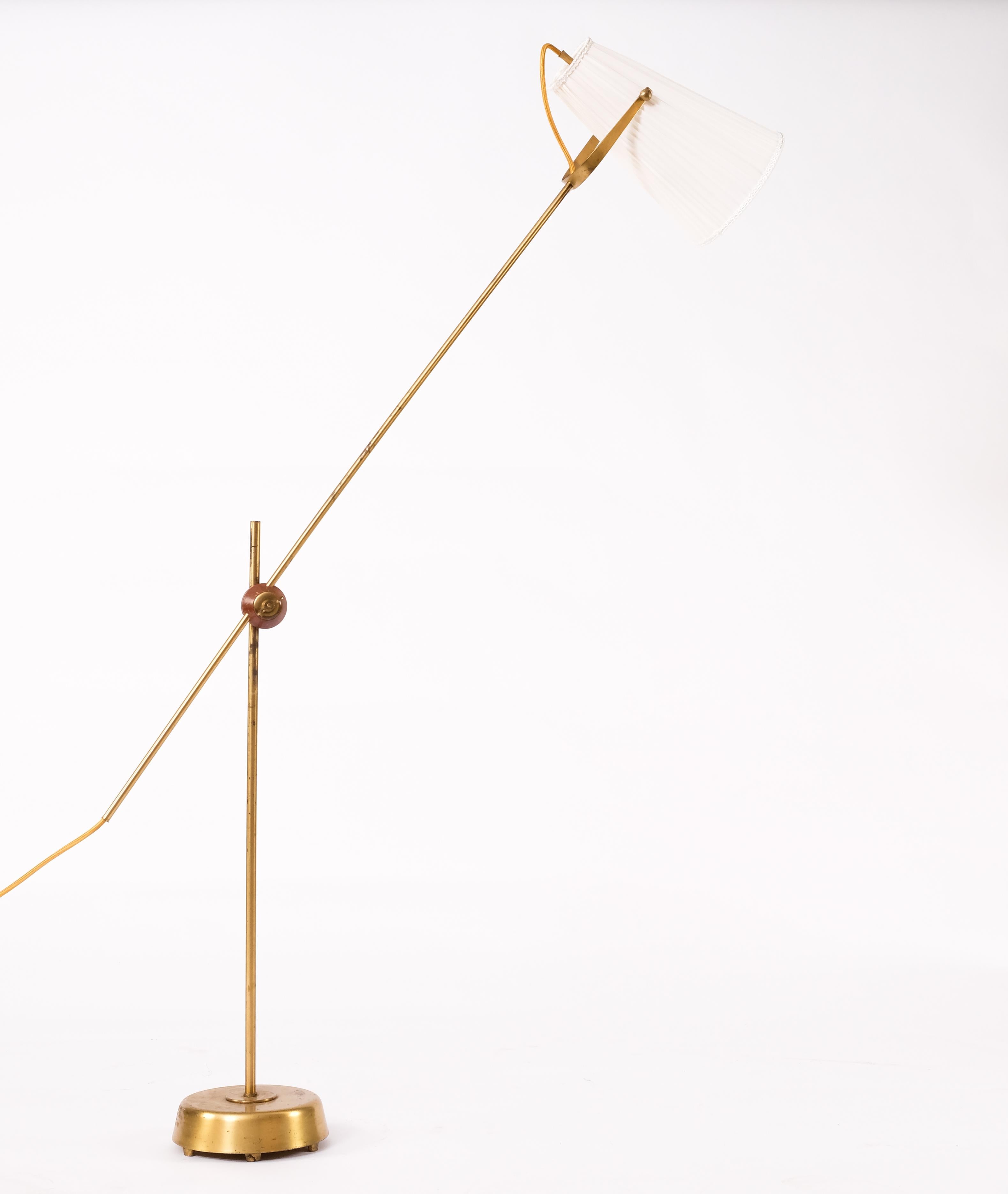 Rare Floor Lamp by Hans Bergström, Ateljé Lyktan, 1950s For Sale 5