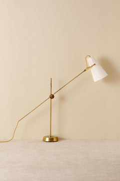 Rara lámpara de pie de Hans Bergström, Ateljé Lyktan, años 50