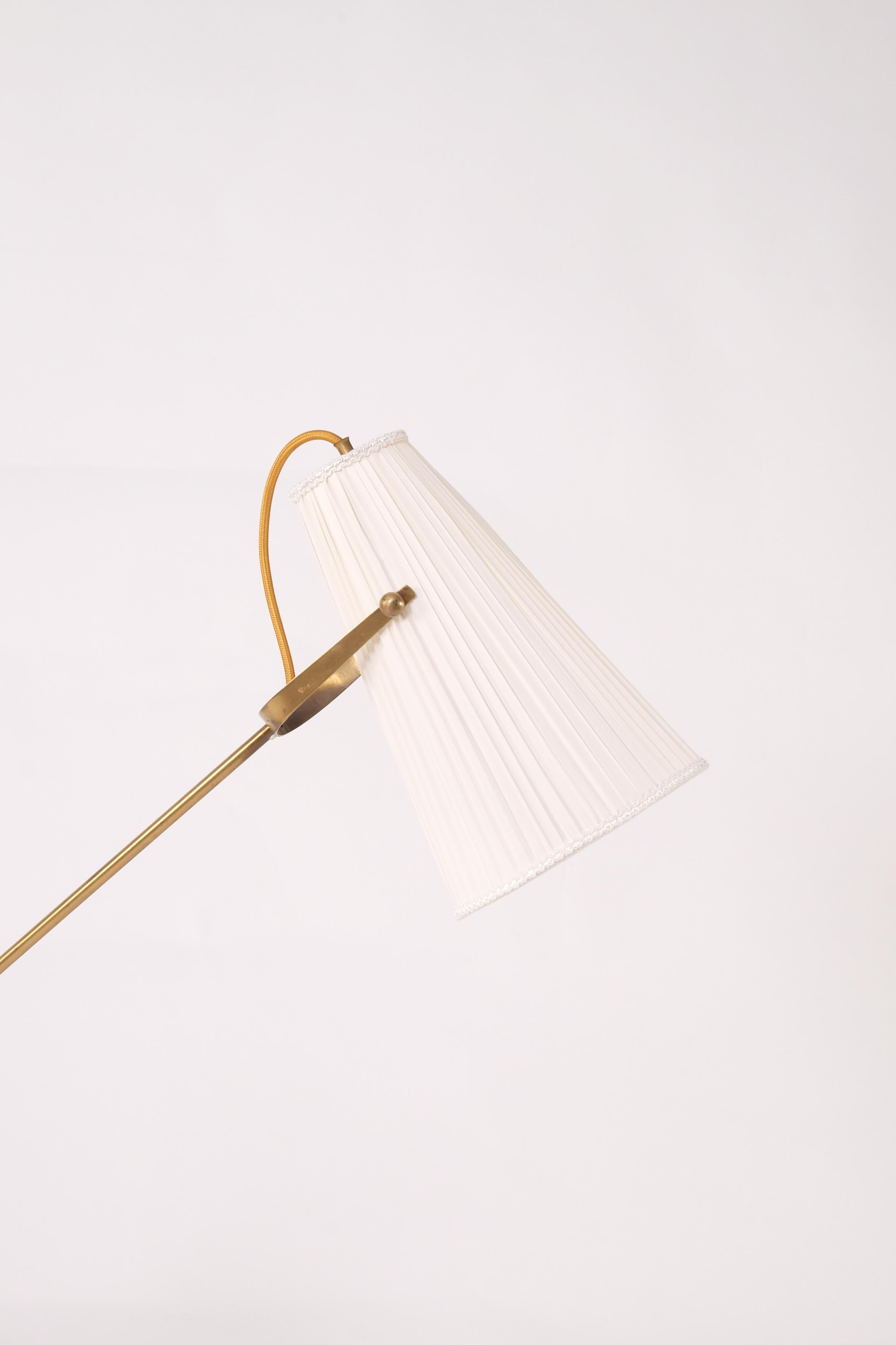 Swedish Rare Floor Lamp by Hans Bergström, Ateljé Lyktan, 1950s For Sale