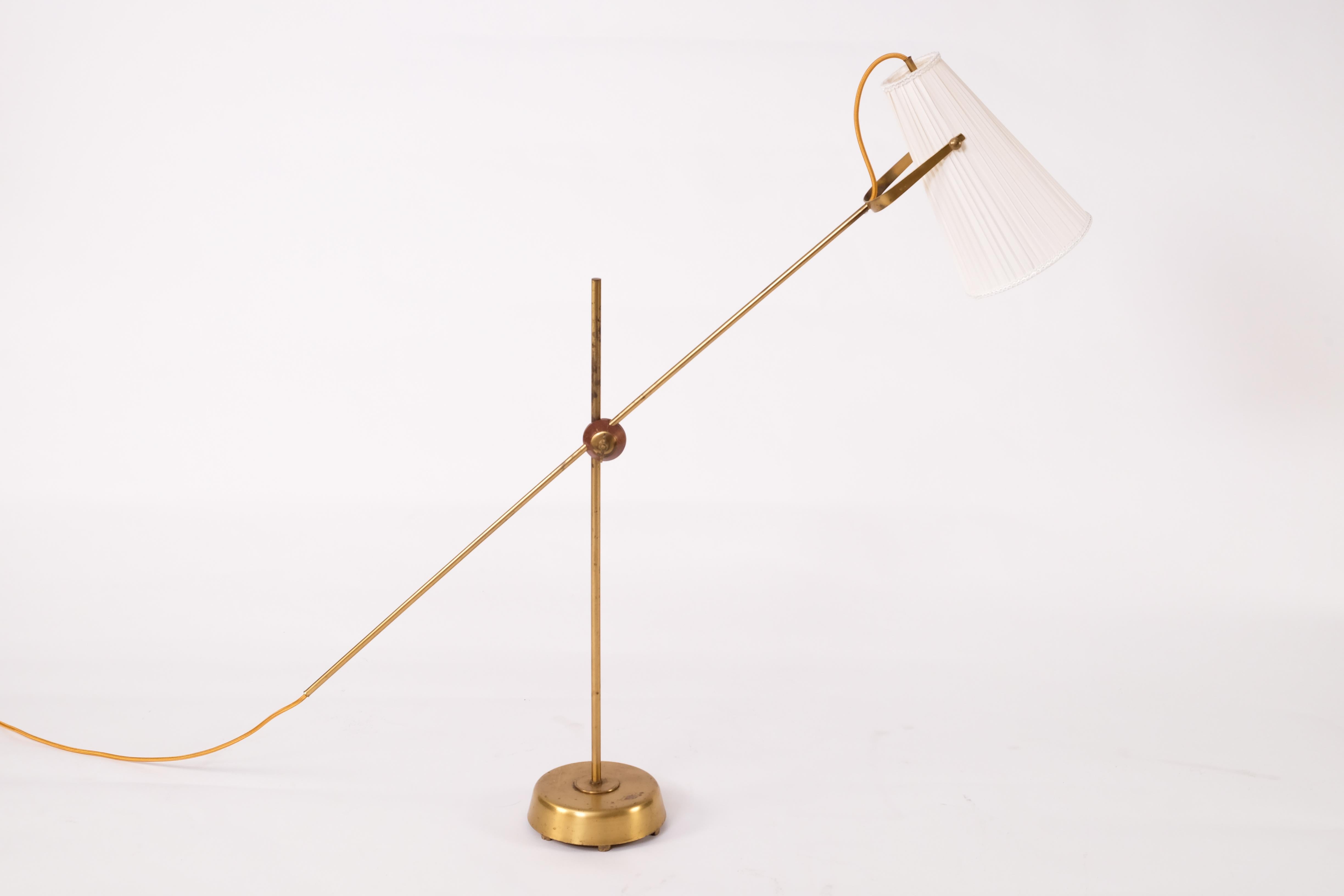 Mid-20th Century Rare Floor Lamp by Hans Bergström, Ateljé Lyktan, 1950s For Sale