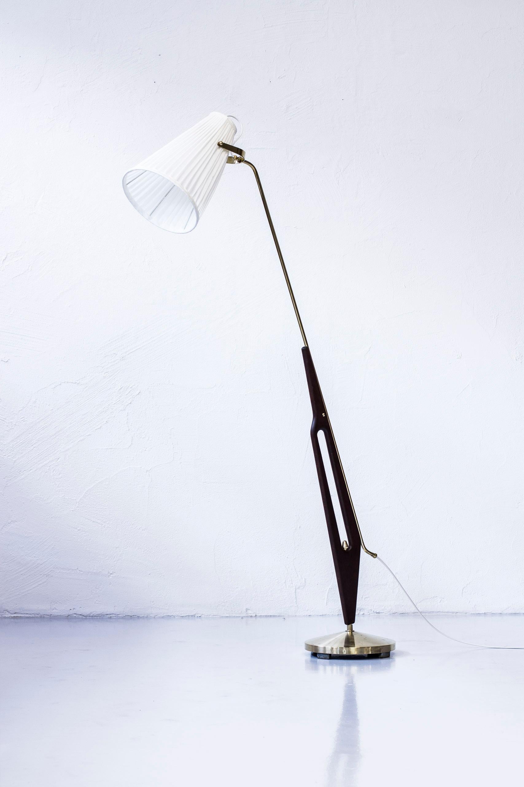 Scandinavian Modern Rare Floor Lamp by Hans Bergström for ASEA, Sweden, 1950s