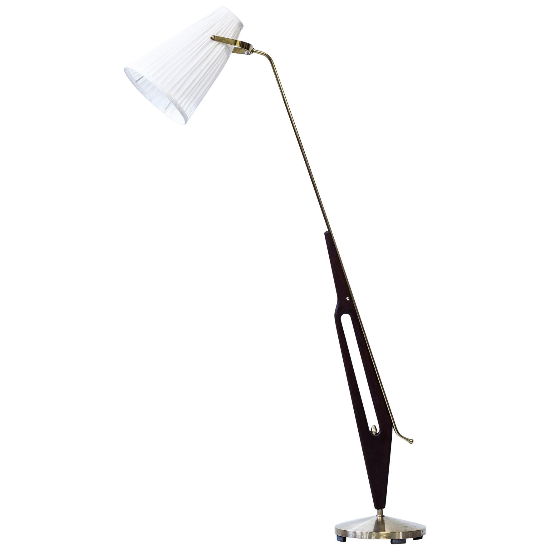 Rare Floor Lamp by Hans Bergström for ASEA, Sweden, 1950s