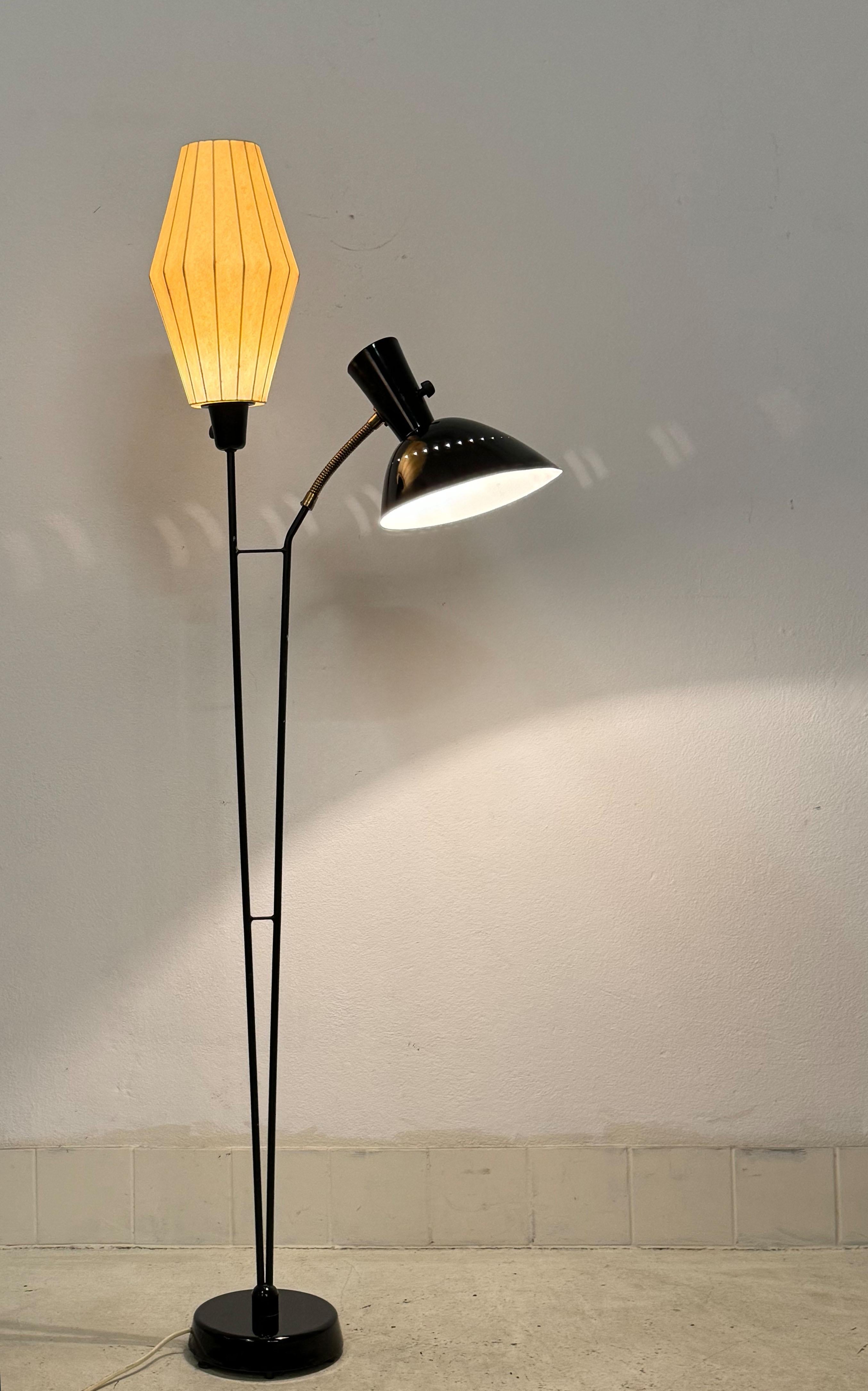 Rare Floor Lamp by Hans Bergström for Ateljé Lyktan from the 1950s For Sale 2