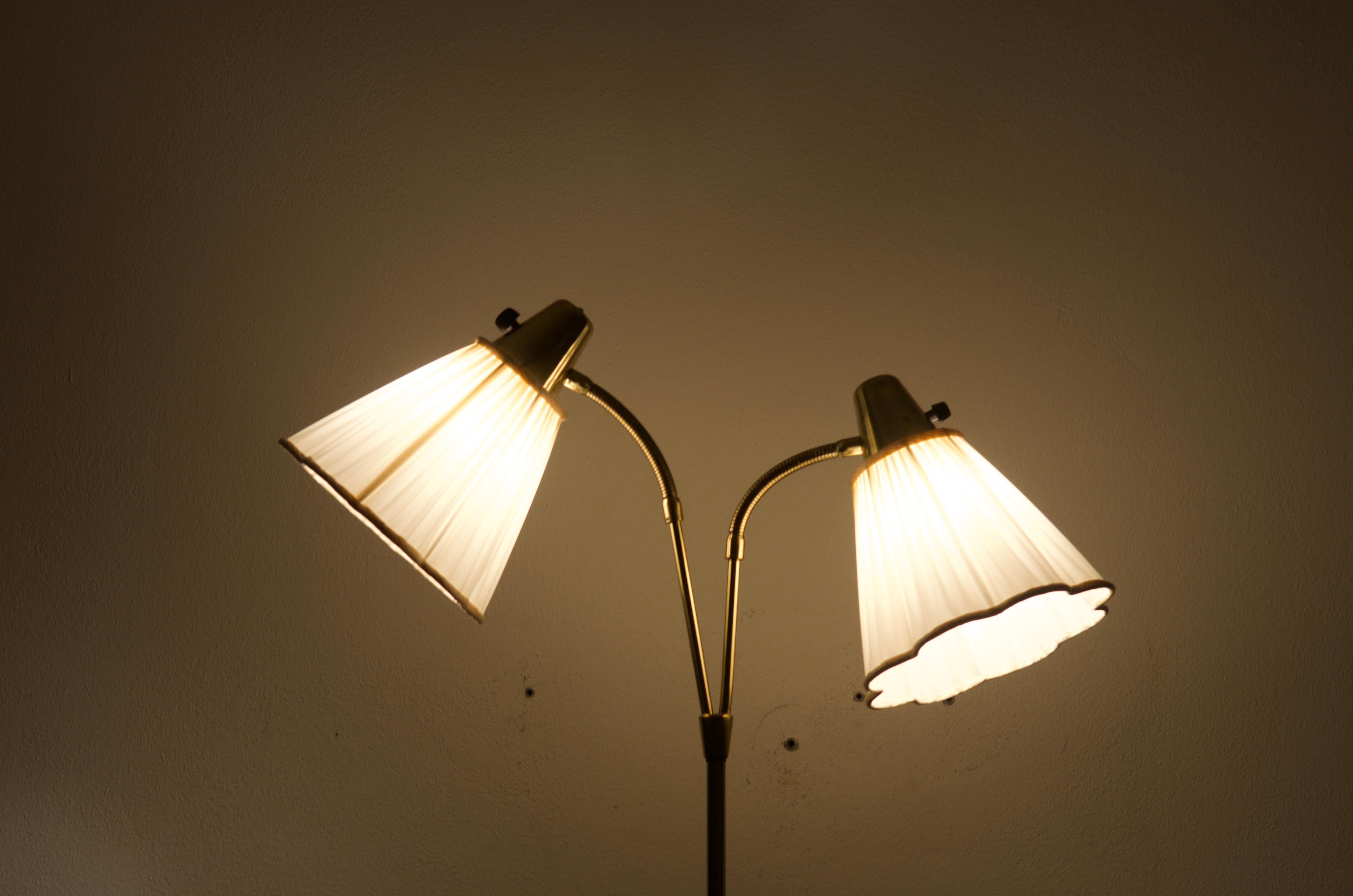 Rare Floor Lamp by Hans Bergström for Ateljé Lyktan from the 1950s 7