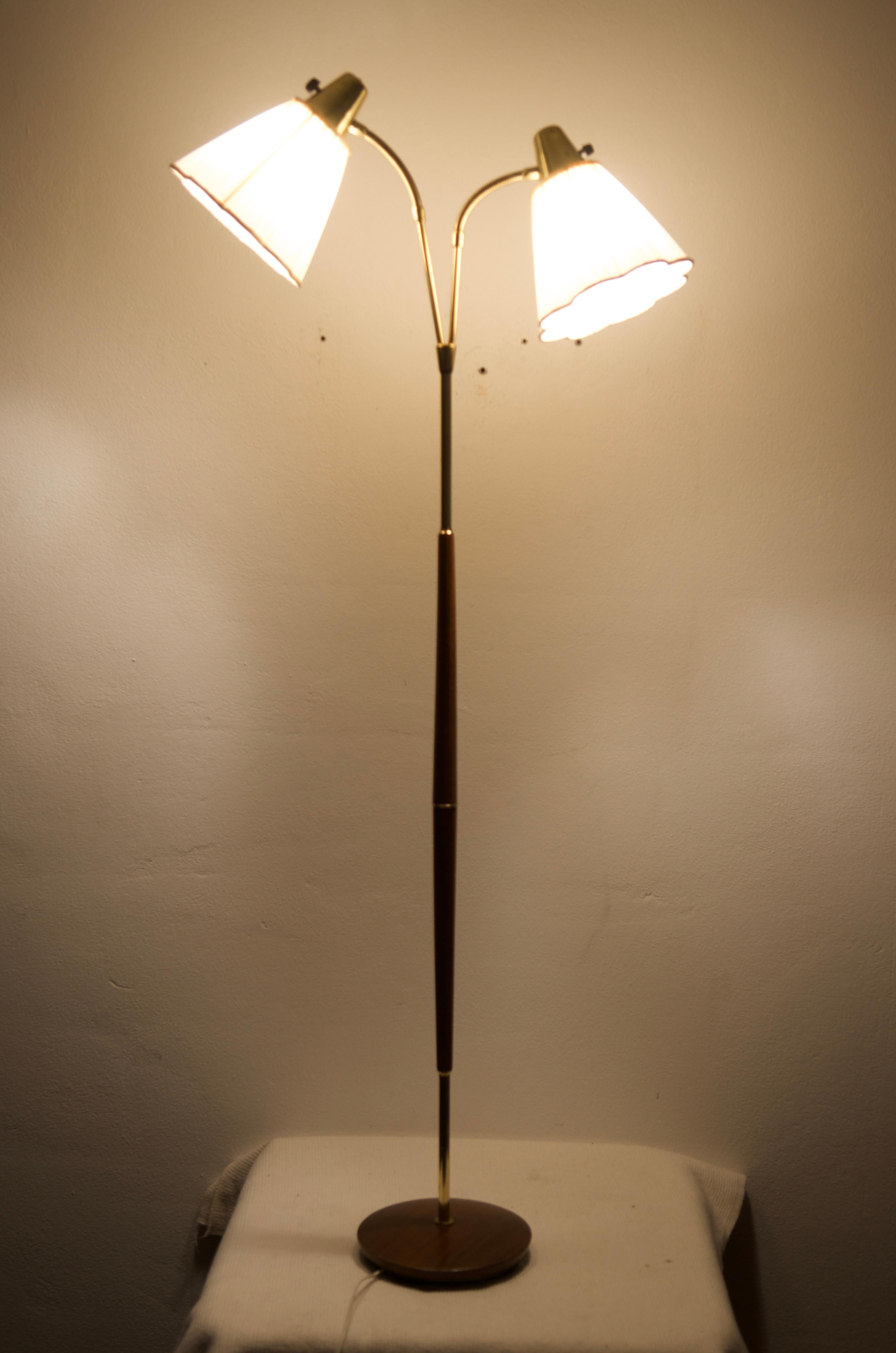 Rare Floor Lamp by Hans Bergström for Ateljé Lyktan from the 1950s 9
