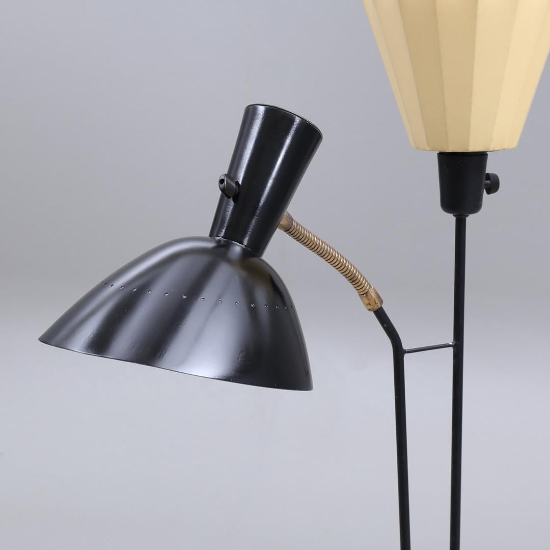 Swedish Rare Floor Lamp by Hans Bergström for Ateljé Lyktan from the 1950s For Sale