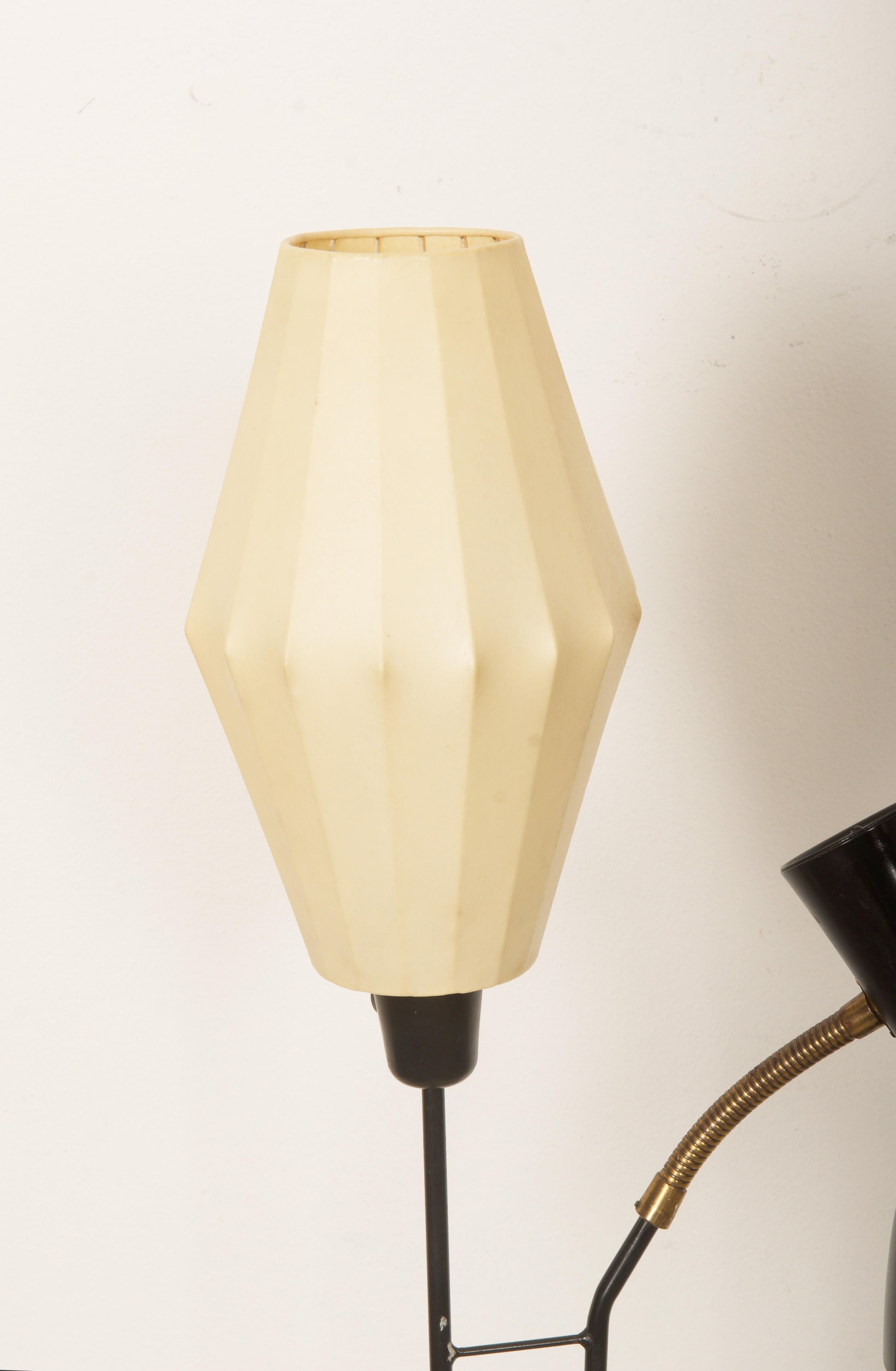 Painted Rare Floor Lamp by Hans Bergström for Ateljé Lyktan from the 1950s For Sale