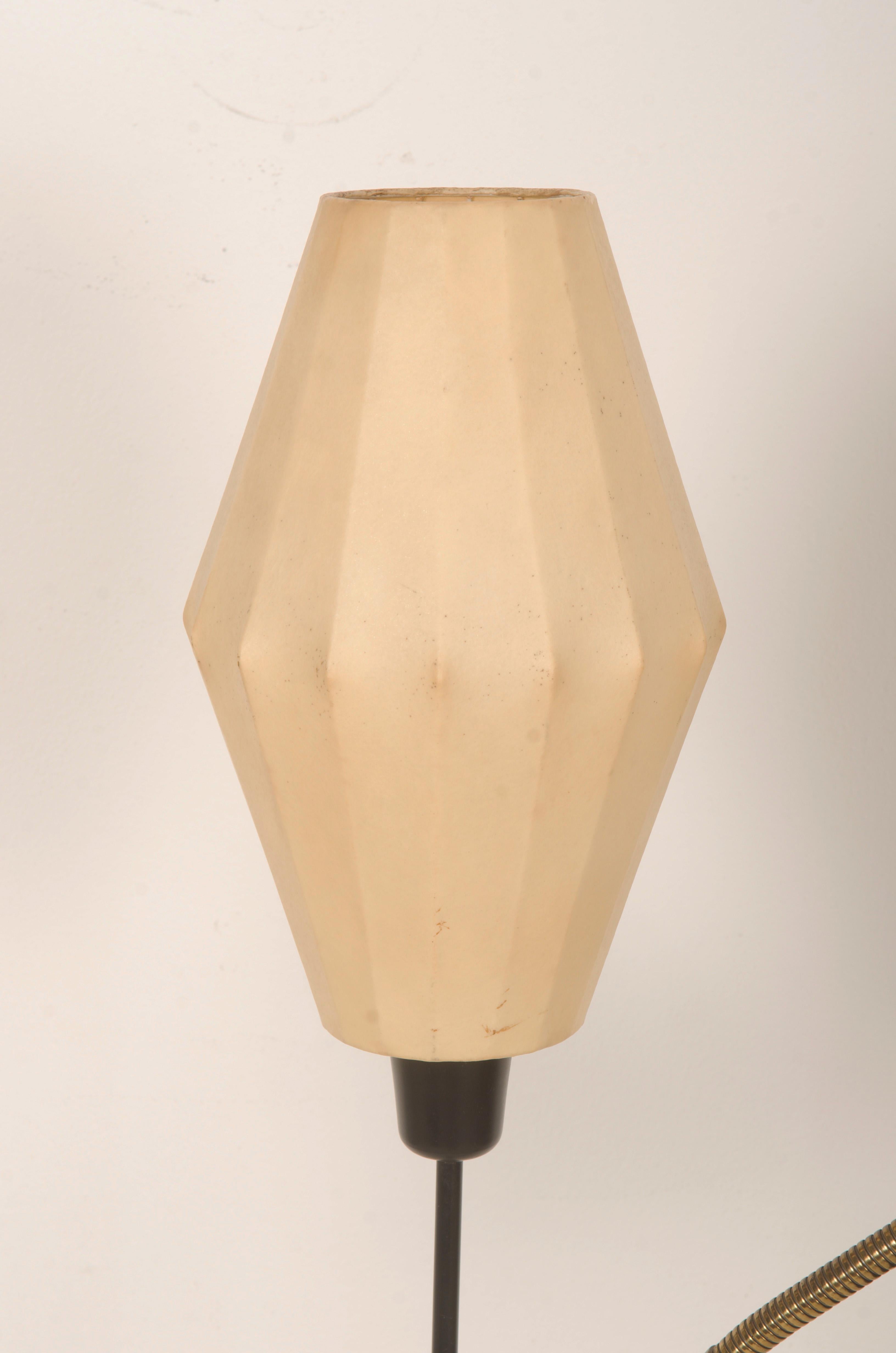Painted Rare Floor Lamp by Hans Bergström for Ateljé Lyktan from the 1950s For Sale