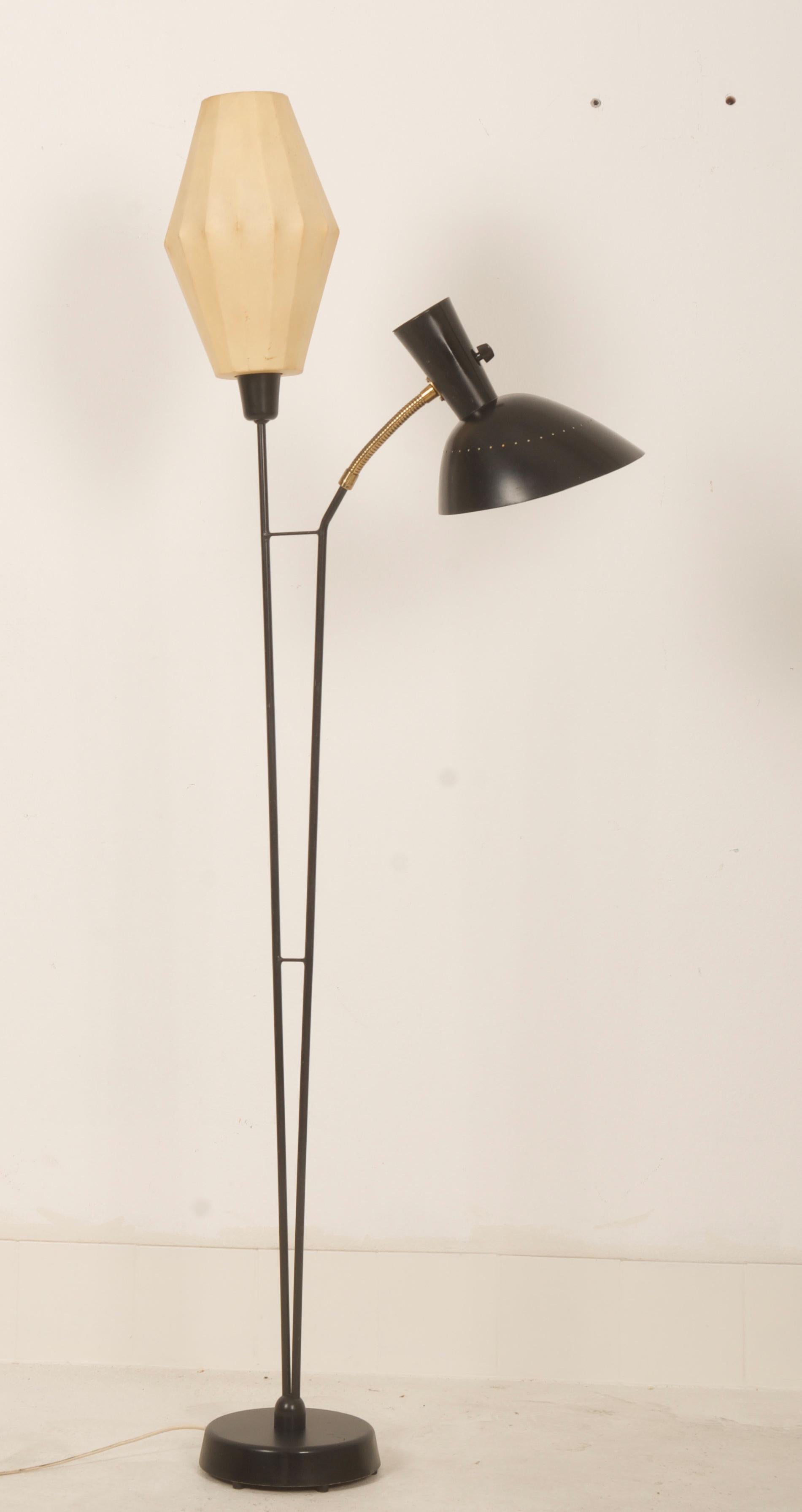 Mid-20th Century Rare Floor Lamp by Hans Bergström for Ateljé Lyktan from the 1950s For Sale