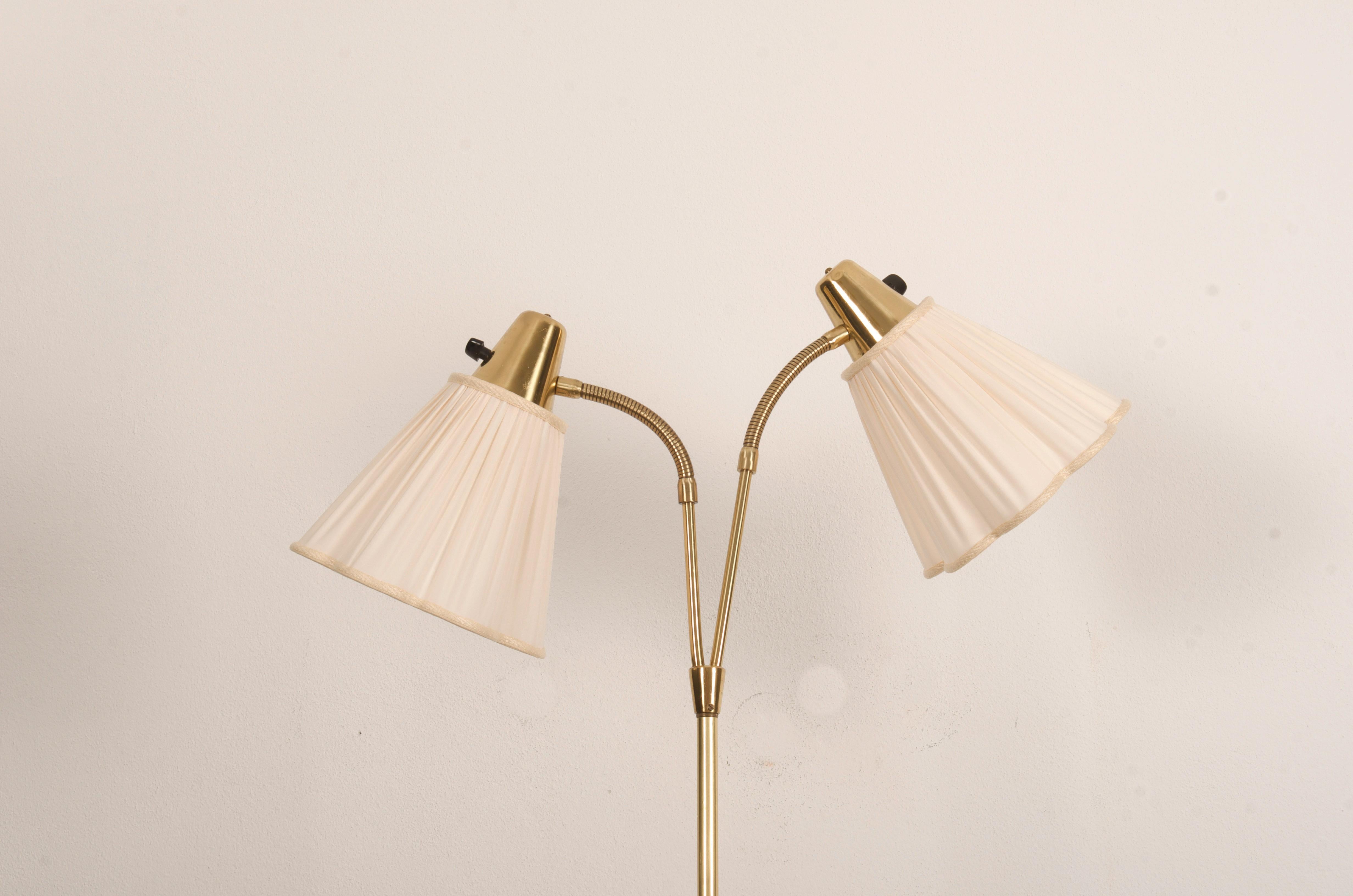 Rare Floor Lamp by Hans Bergström for Ateljé Lyktan from the 1950s 1