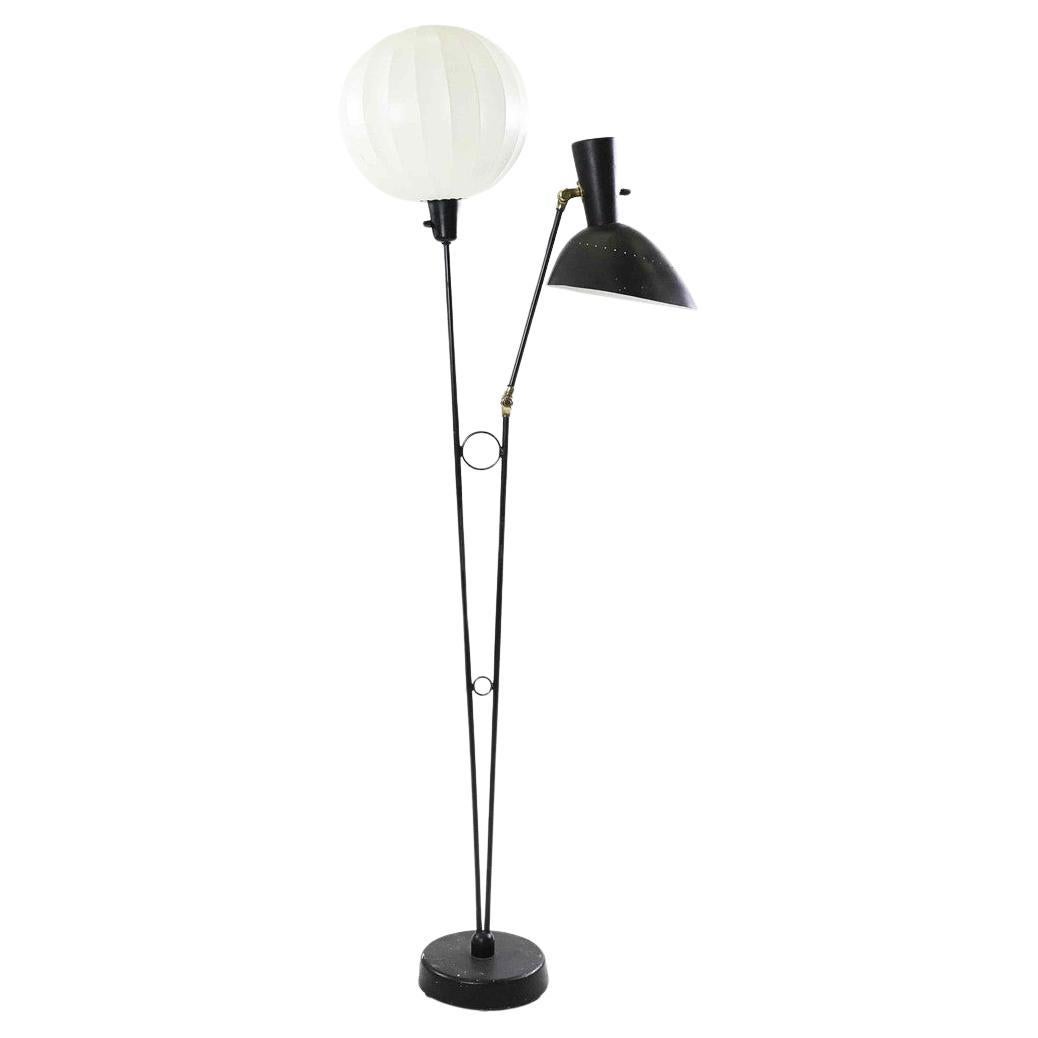 Rare Floor Lamp by Hans Bergström for Ateljé Lyktan from the 1950s For Sale