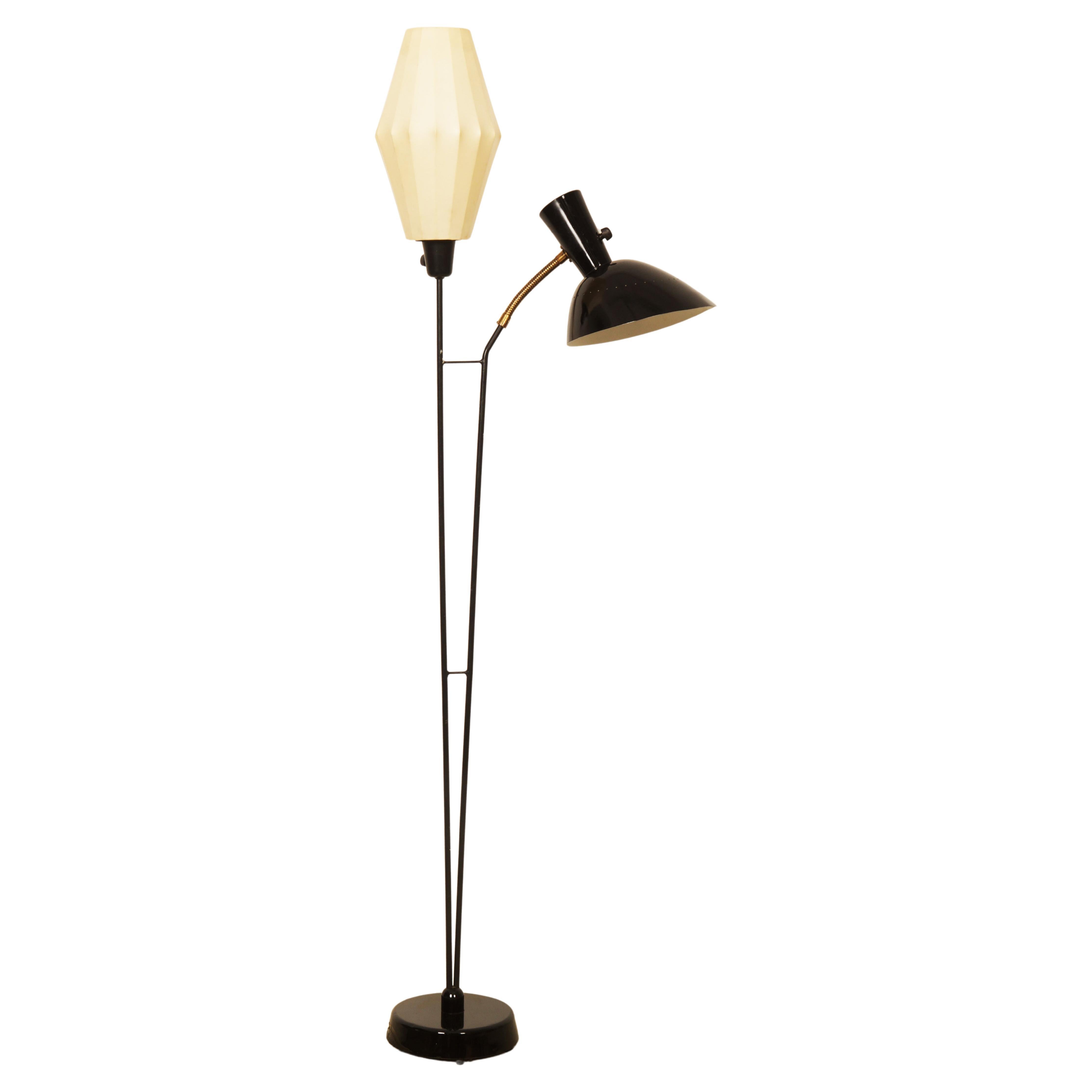 Rare Floor Lamp by Hans Bergström for Ateljé Lyktan from the 1950s For Sale