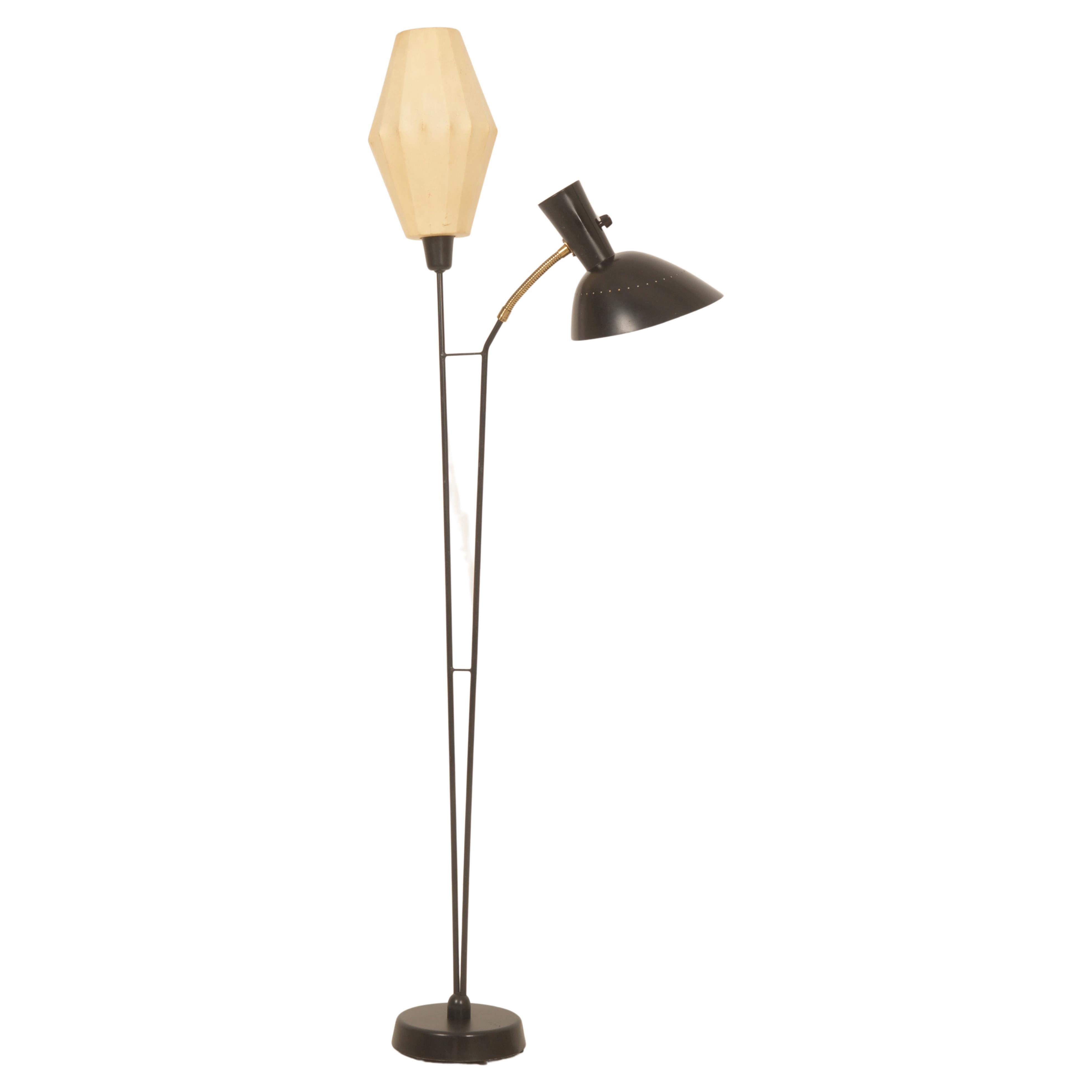 Rare Floor Lamp by Hans Bergström for Ateljé Lyktan from the 1950s