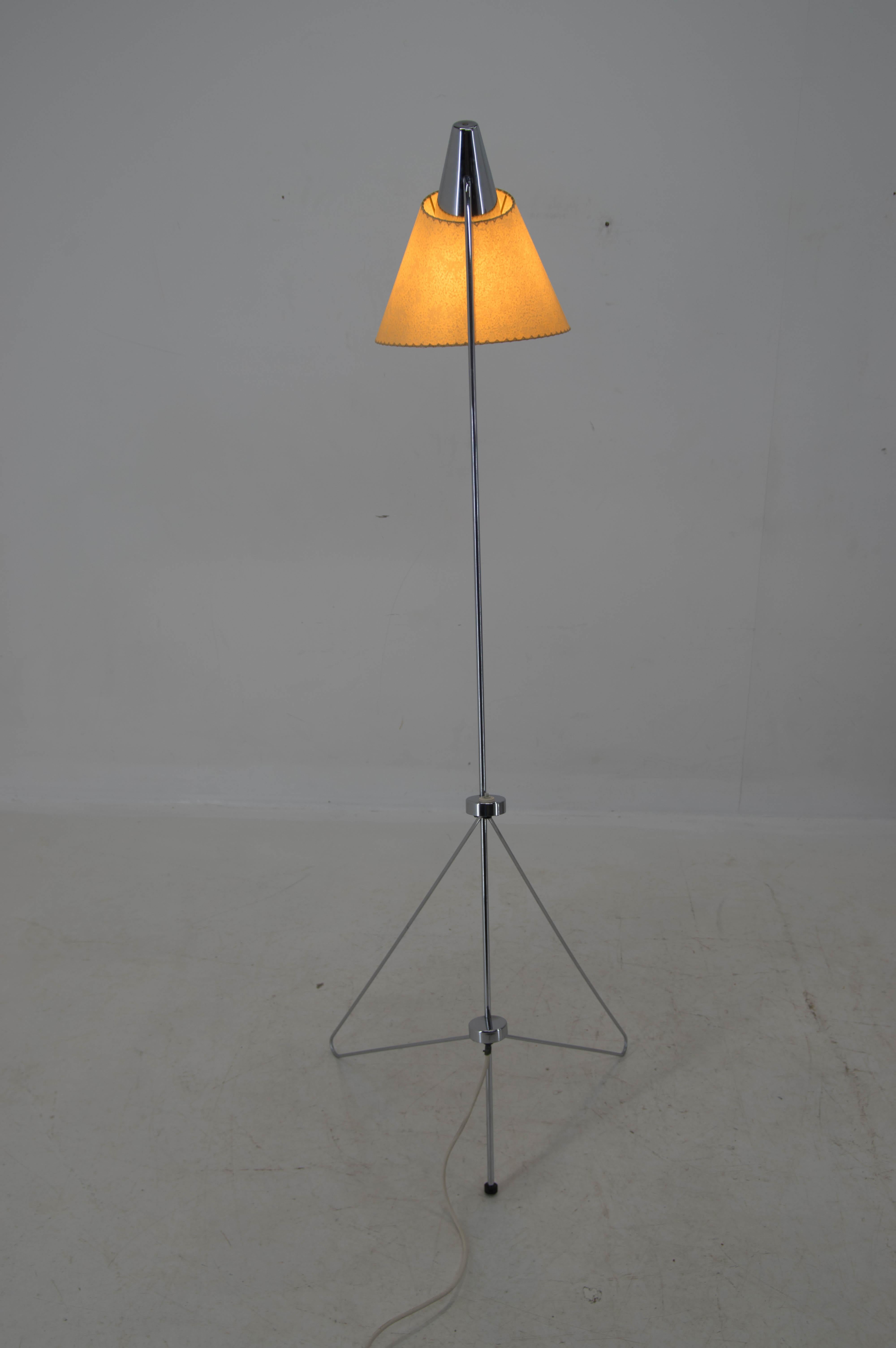 Rare Floor Lamp by Hurka for Napako, 1950s, Restored For Sale 6