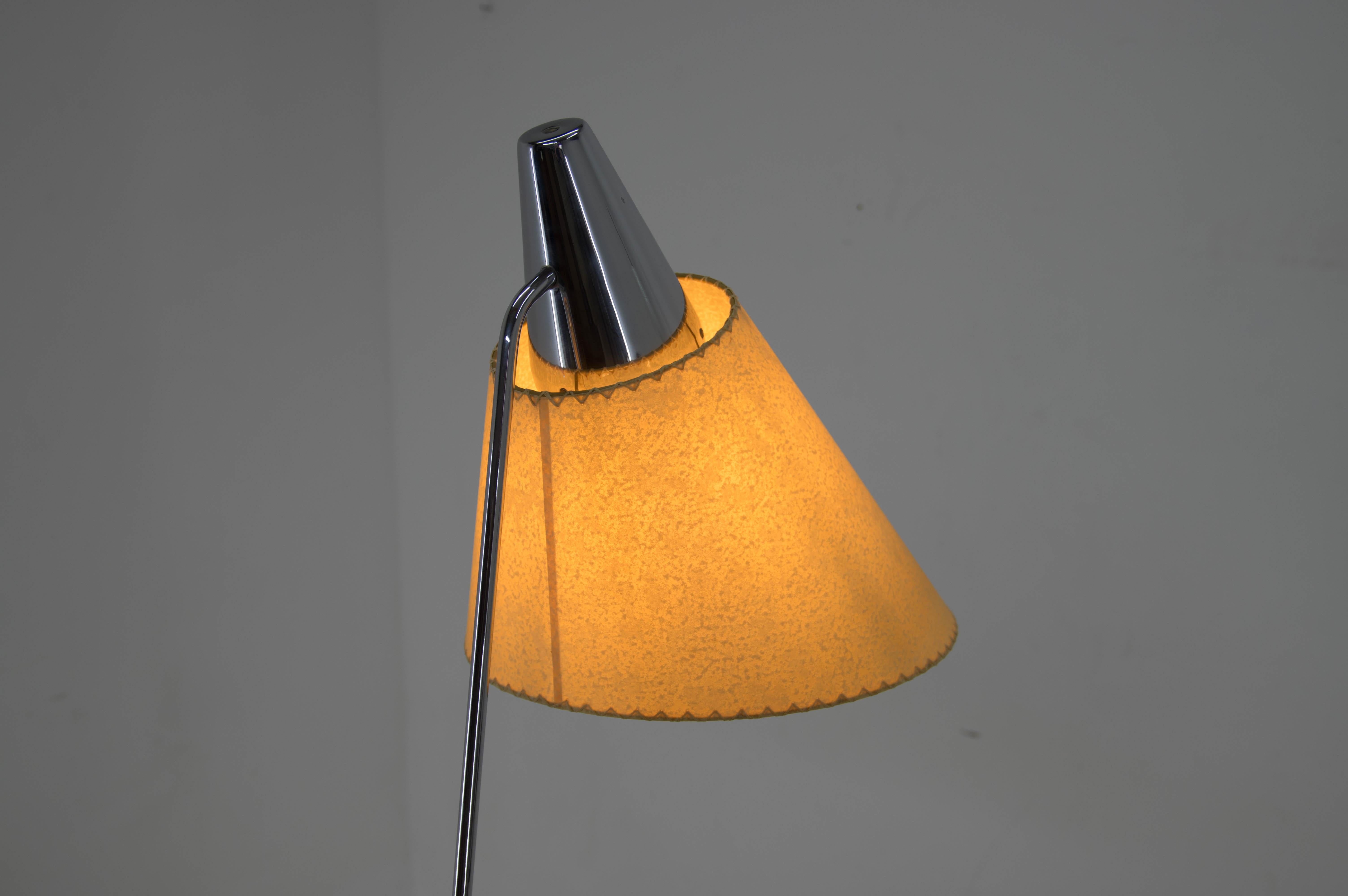 Rare Floor Lamp by Hurka for Napako, 1950s, Restored For Sale 7