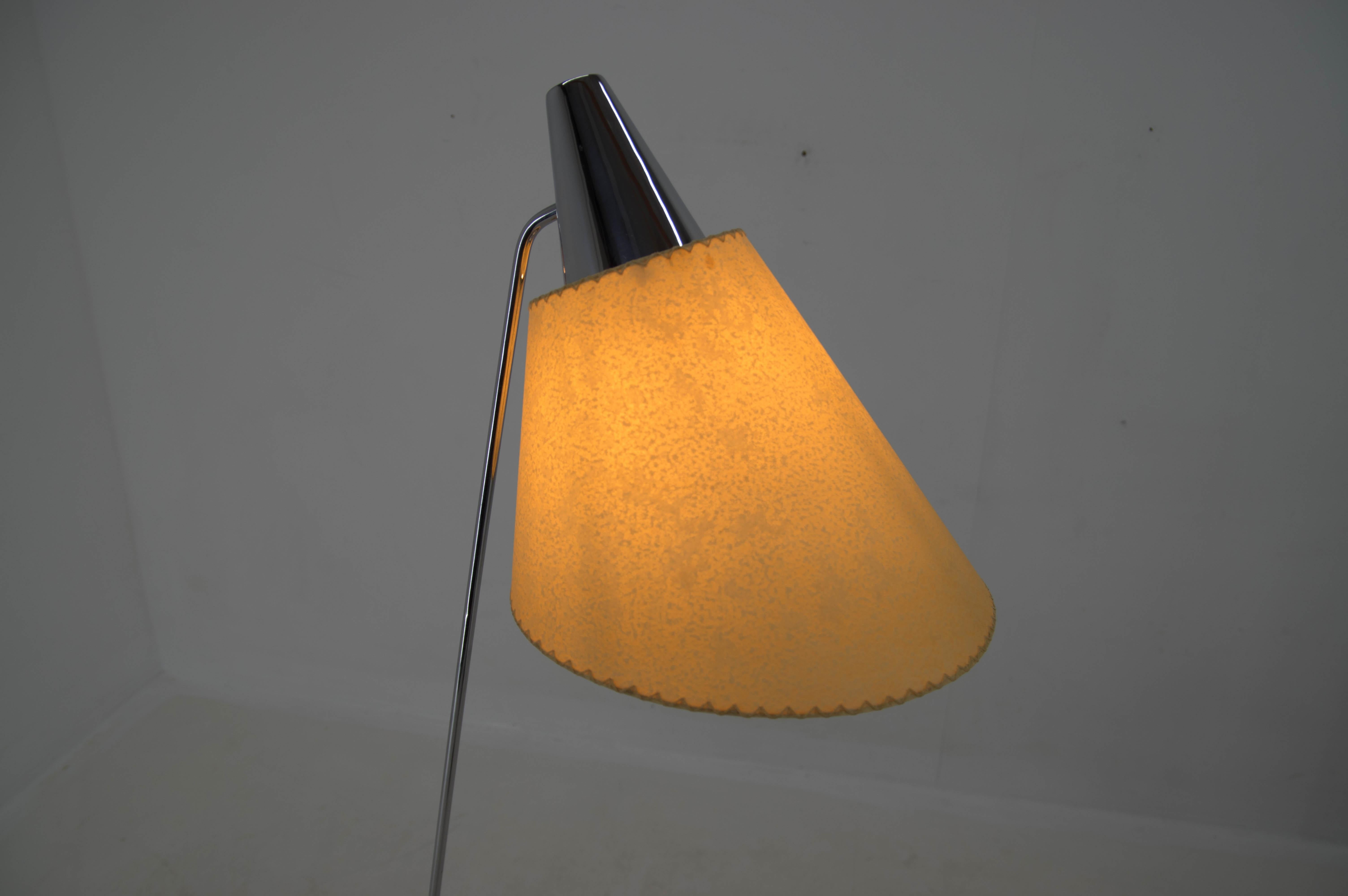 Mid-20th Century Rare Floor Lamp by Hurka for Napako, 1950s, Restored For Sale