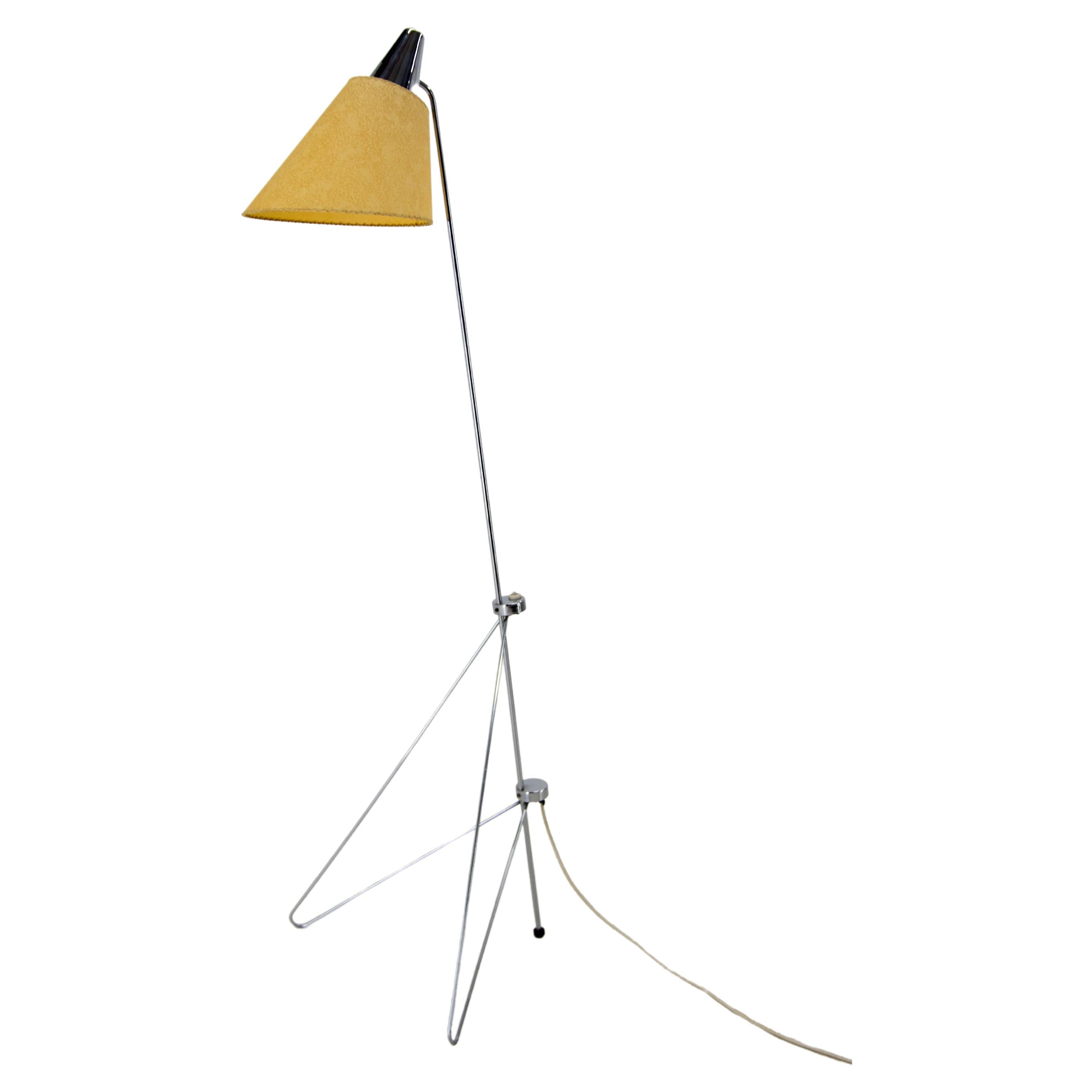Rare Floor Lamp by Hurka for Napako, 1950s, Restored For Sale