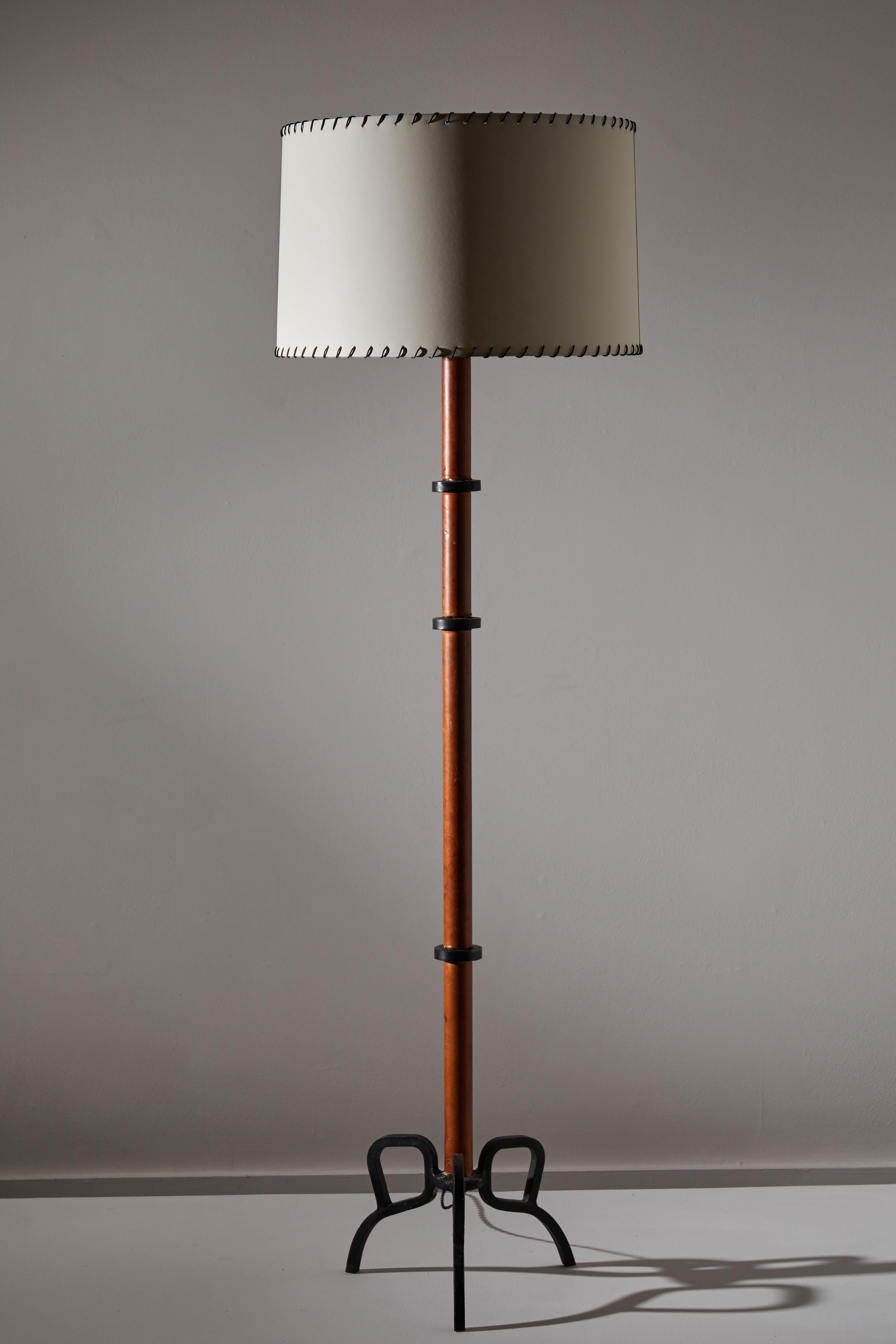French Rare Floor Lamp in the Style of Jacques Adnet