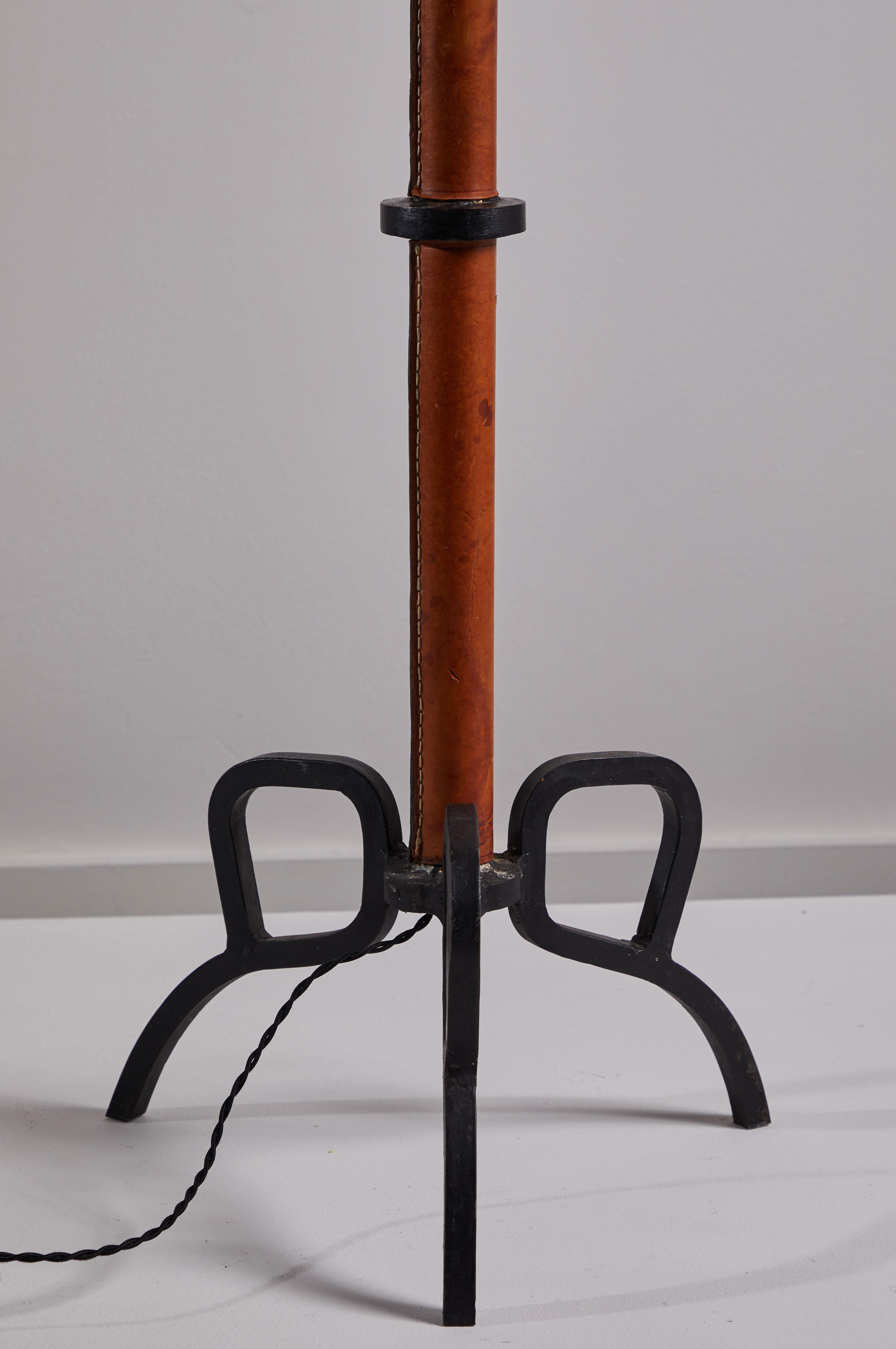 Rare Floor Lamp in the Style of Jacques Adnet 1
