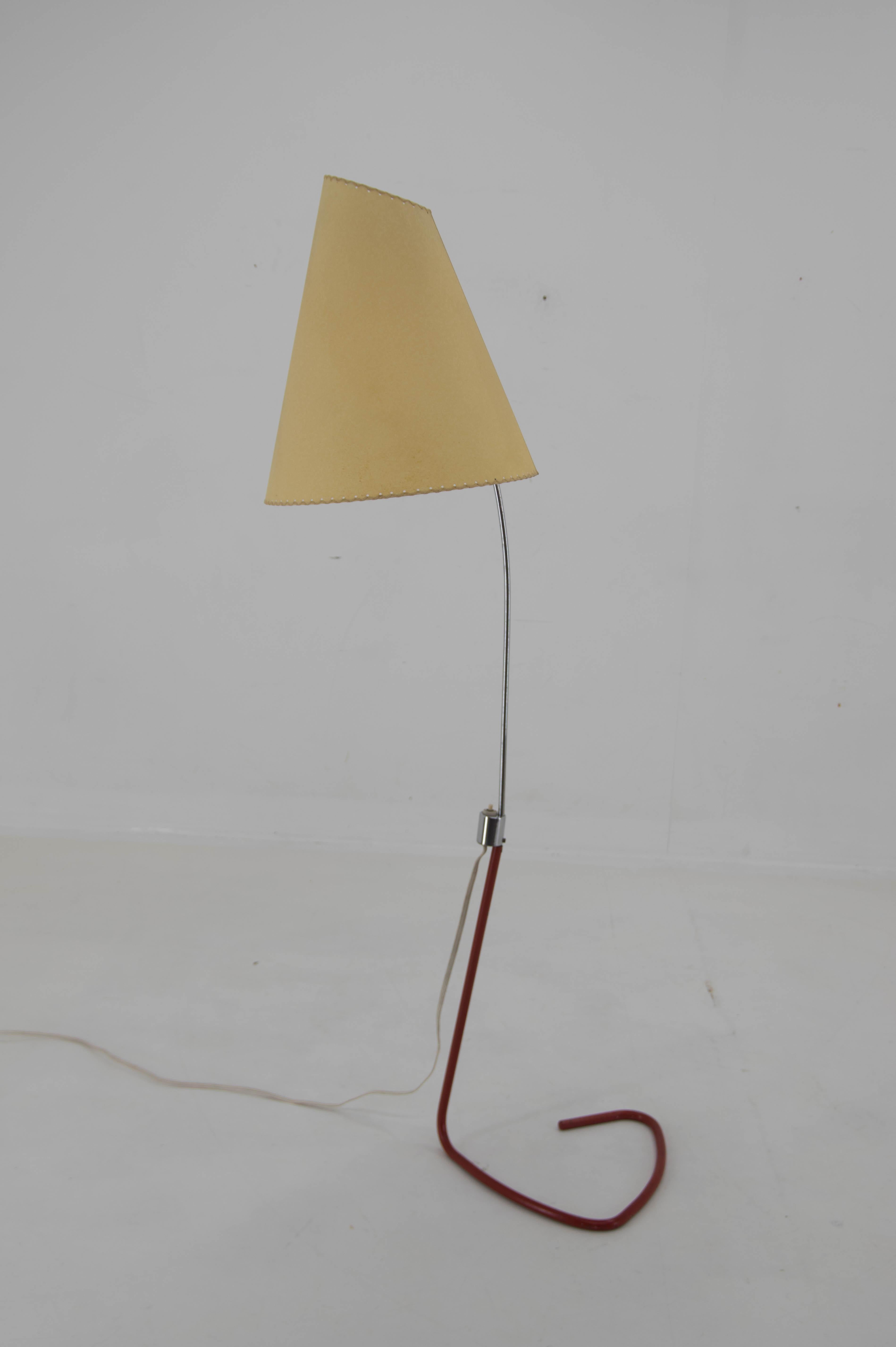 Czech Rare Floor Lamp by Josef Hurka, 1960s