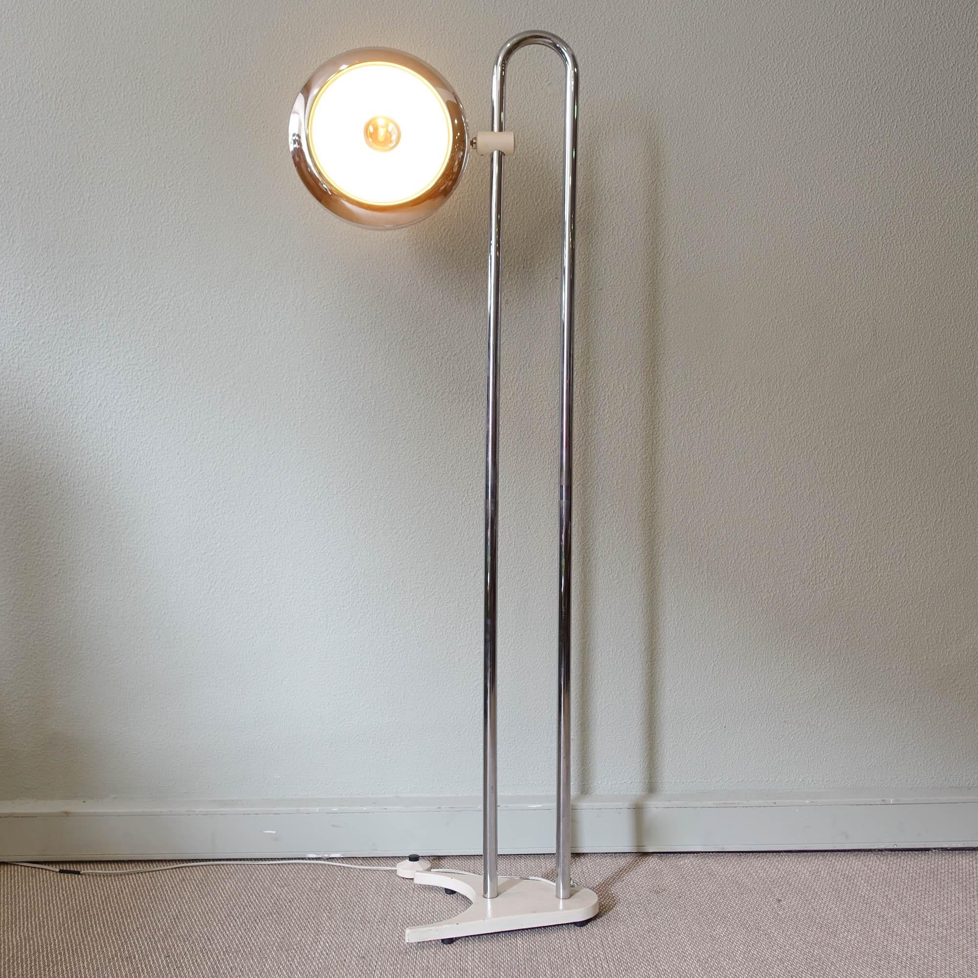 Metal Rare Floor Lamp by Luis Perez de la Oliva for Grin Luz, 1970's For Sale