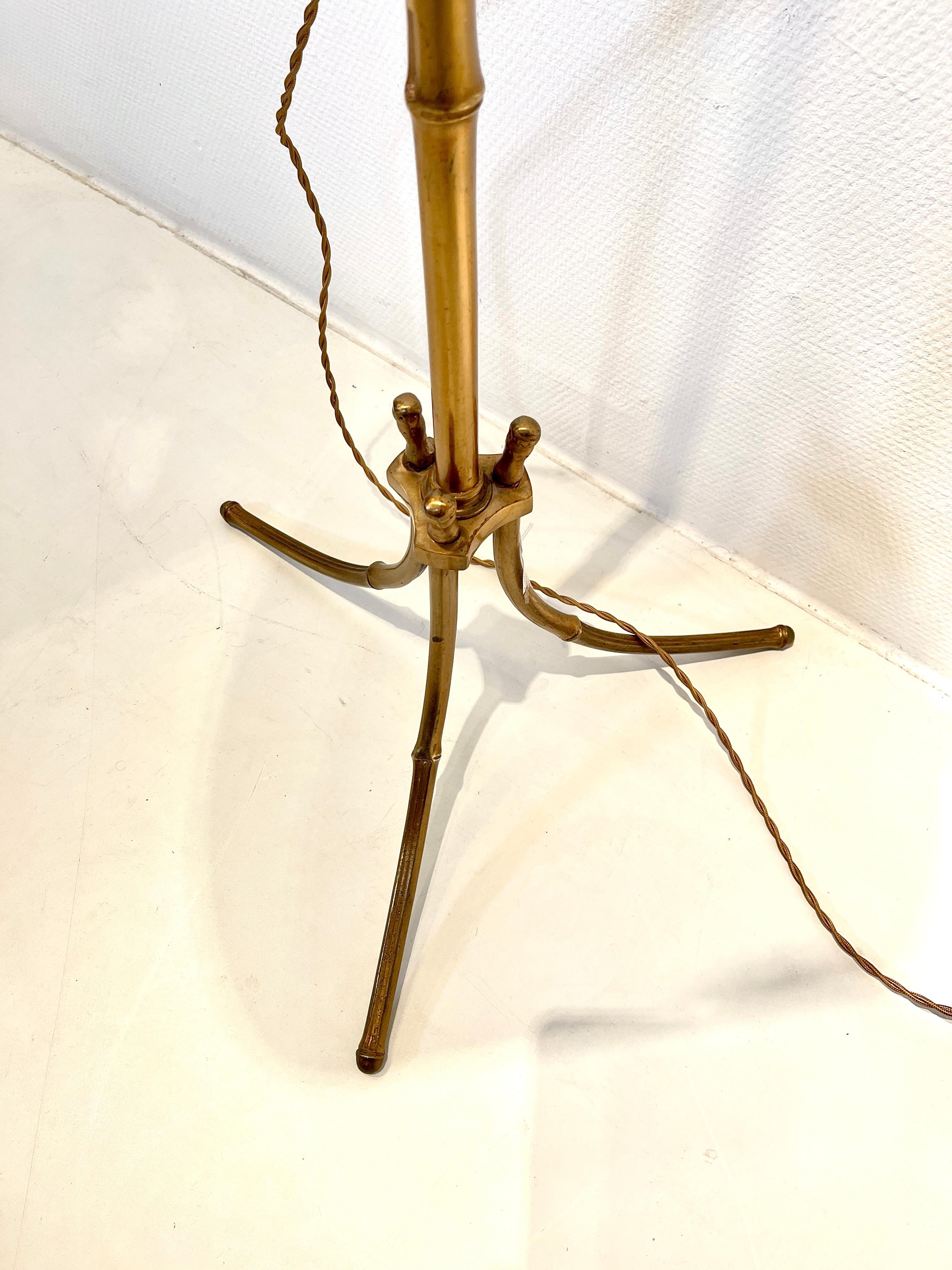 French Rare Floor Lamp by Maison Bagues