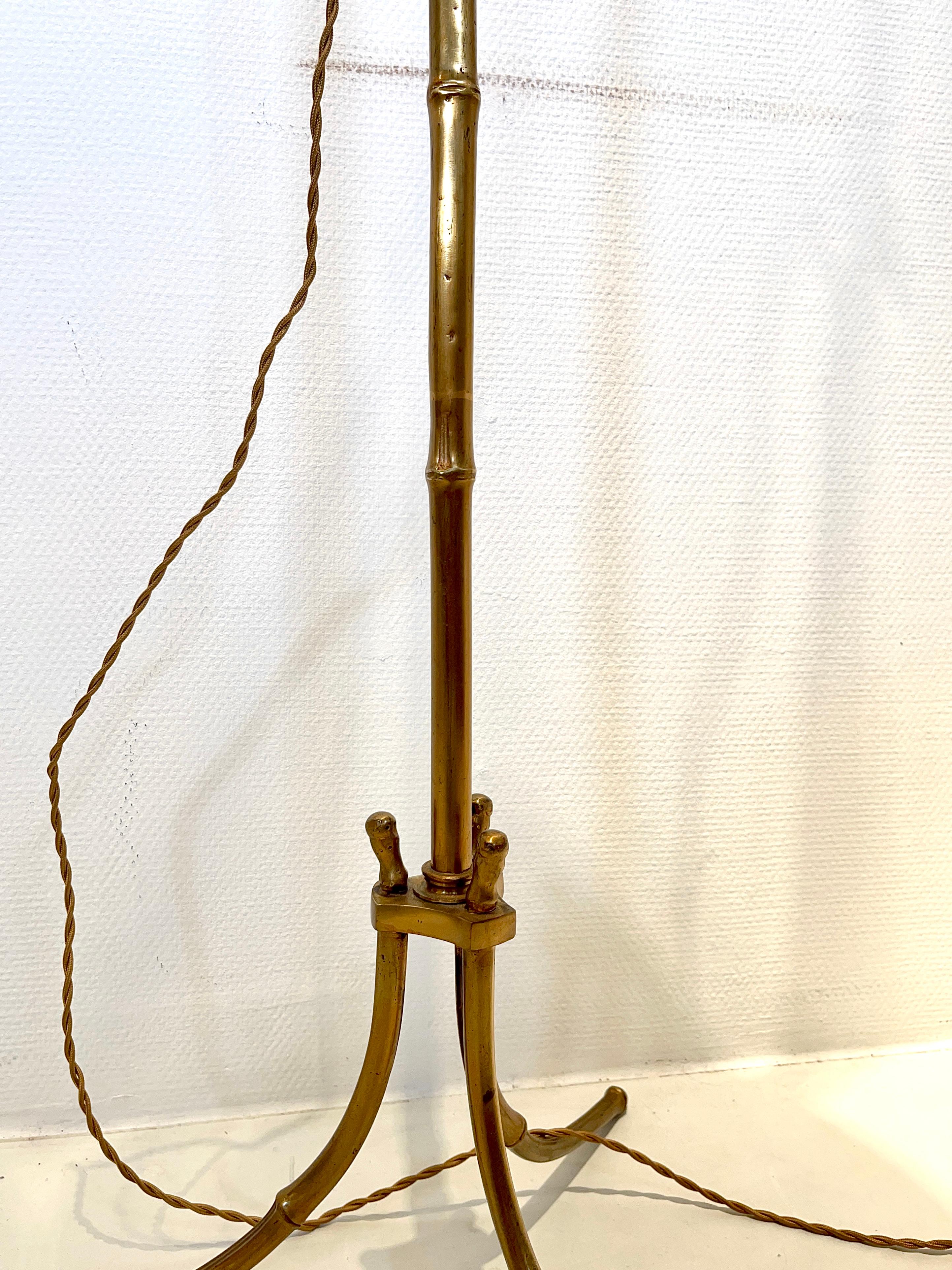 Mid-20th Century Rare Floor Lamp by Maison Bagues