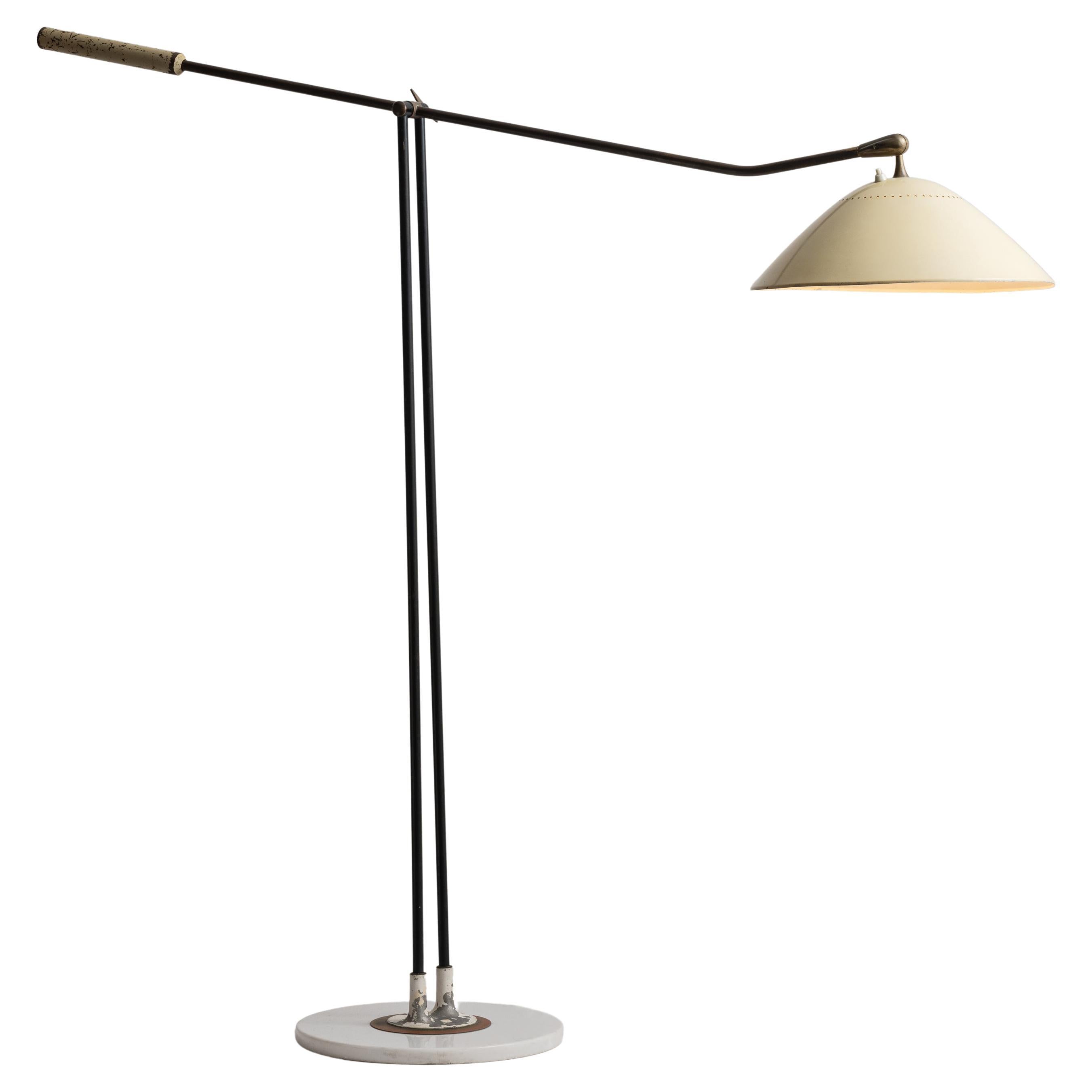 Rare Floor Lamp by Stilnovo For Sale