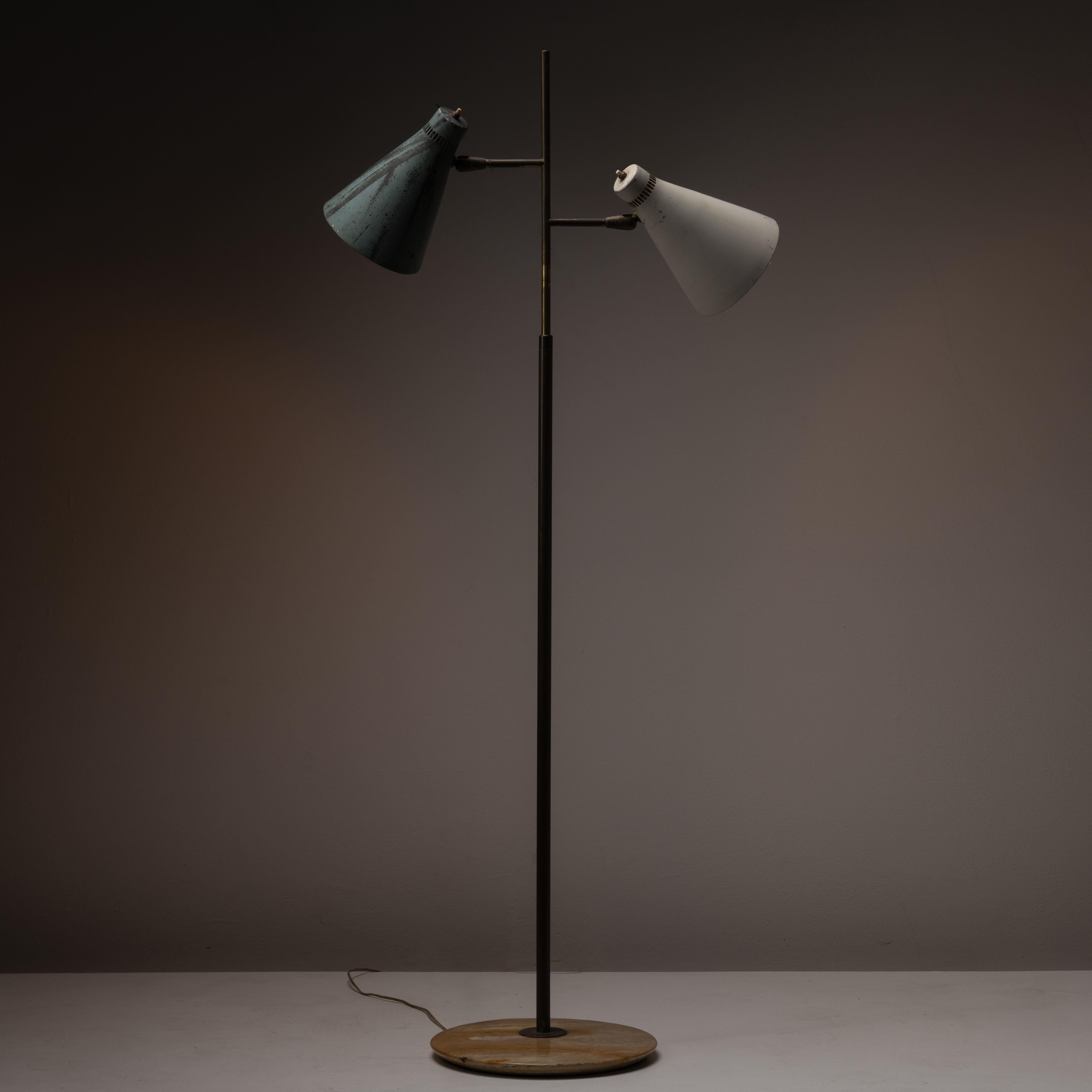 Enameled Rare Floor Lamp Giuseppe Ostuni for Oluce