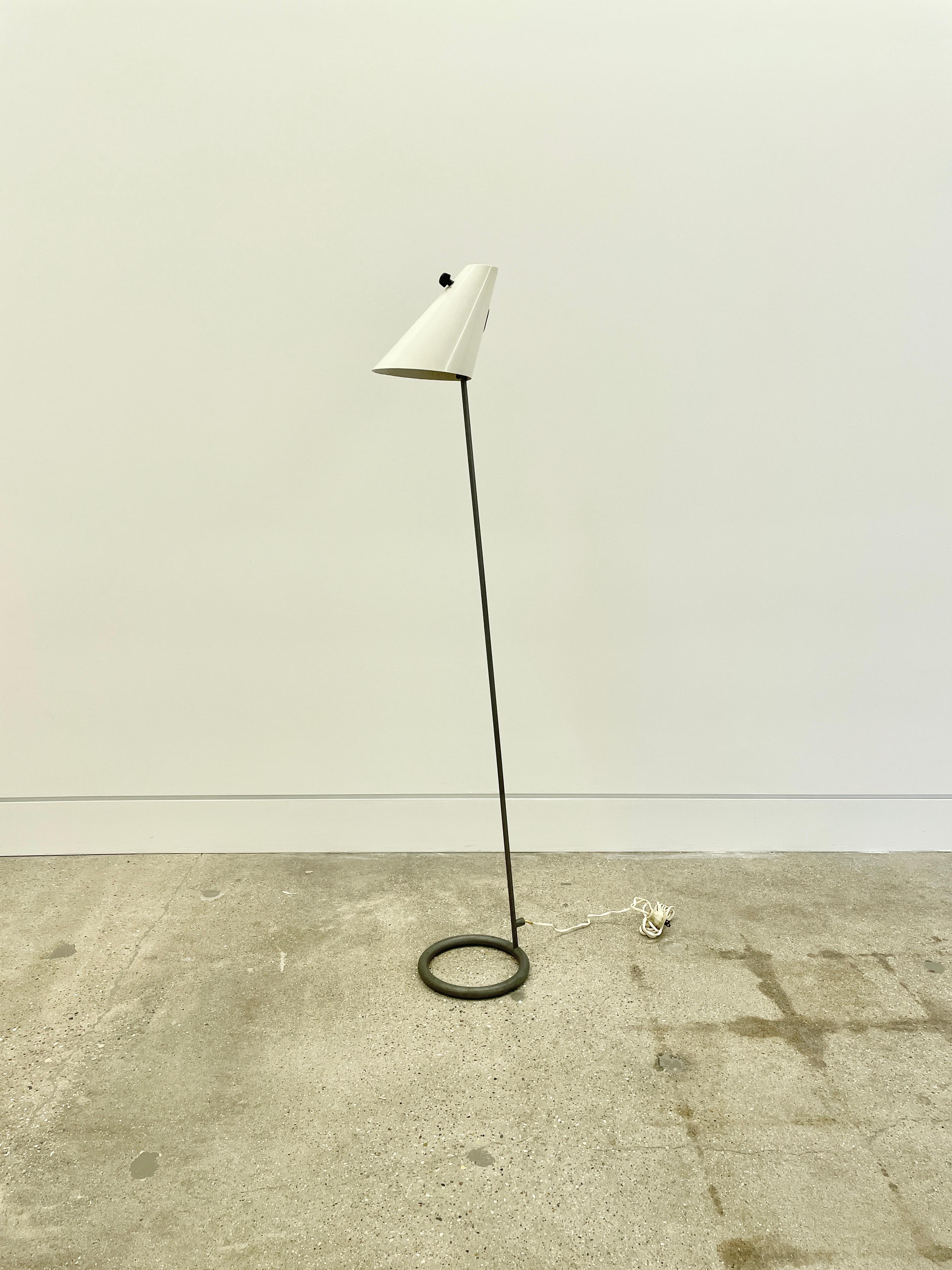 Rare Floor Lamp in Steel by Hans Agne Jakobsson, 1950s 2