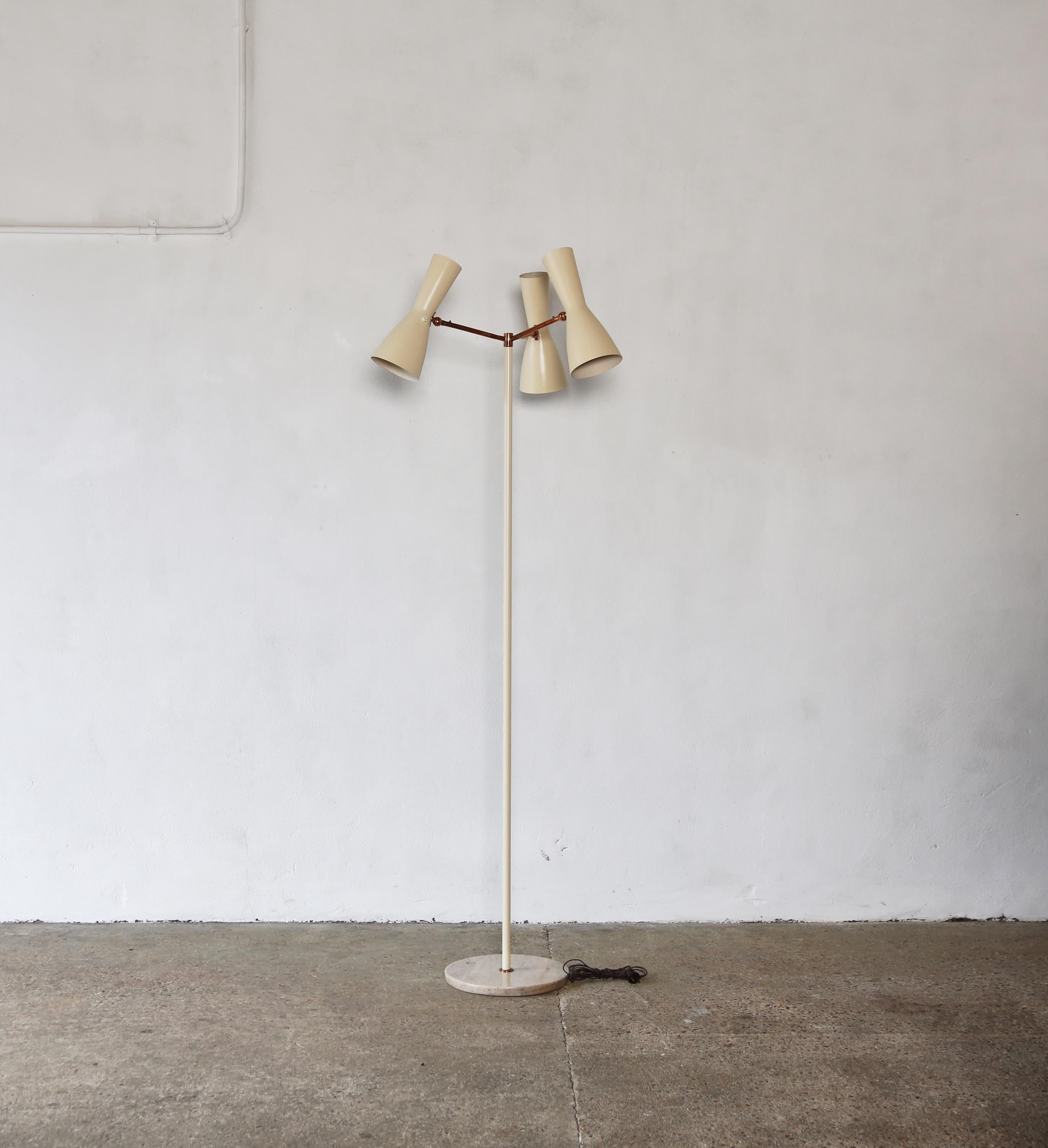 Rare Floor Lamp, Lumen, Italy, 1960s For Sale 1